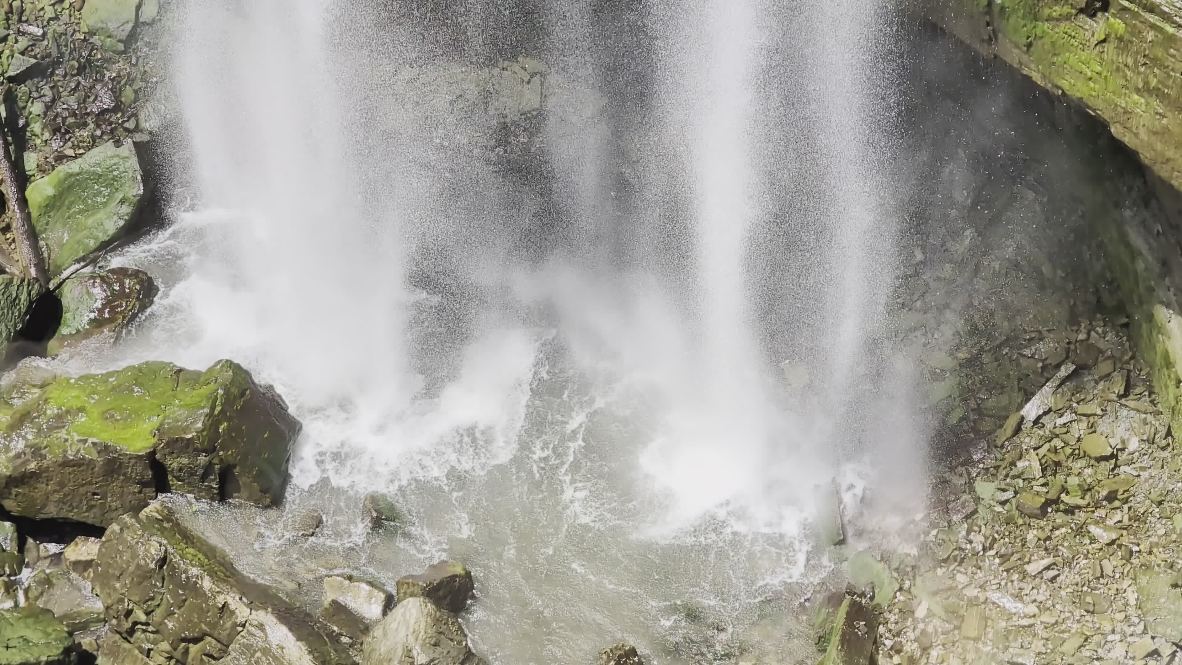 Majestic Waterfall Cascading Over Rocks Free Stock Video Footage ...