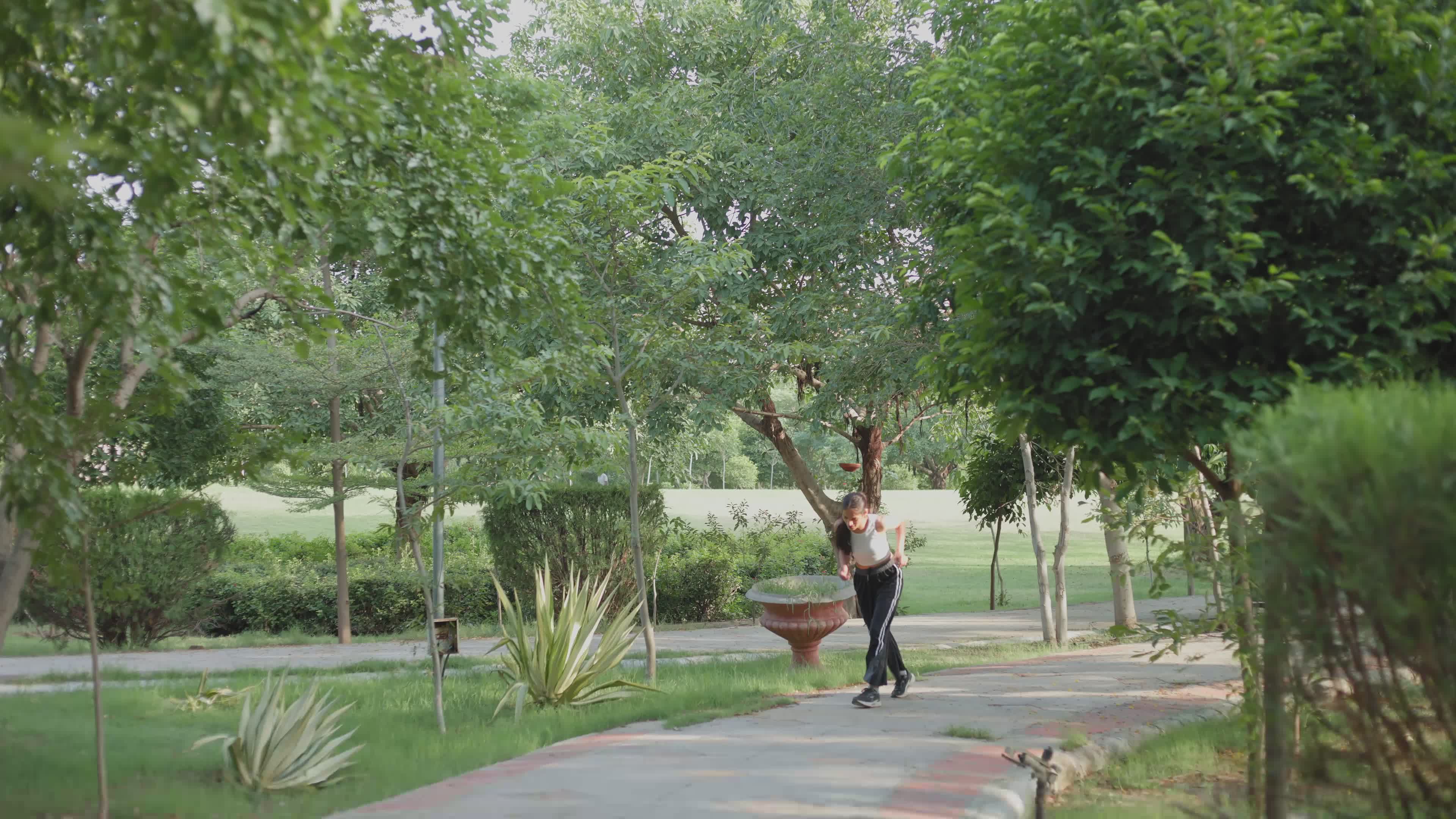 A Man and a Woman Walking in a Park Free Stock Video Footage, Royalty ...