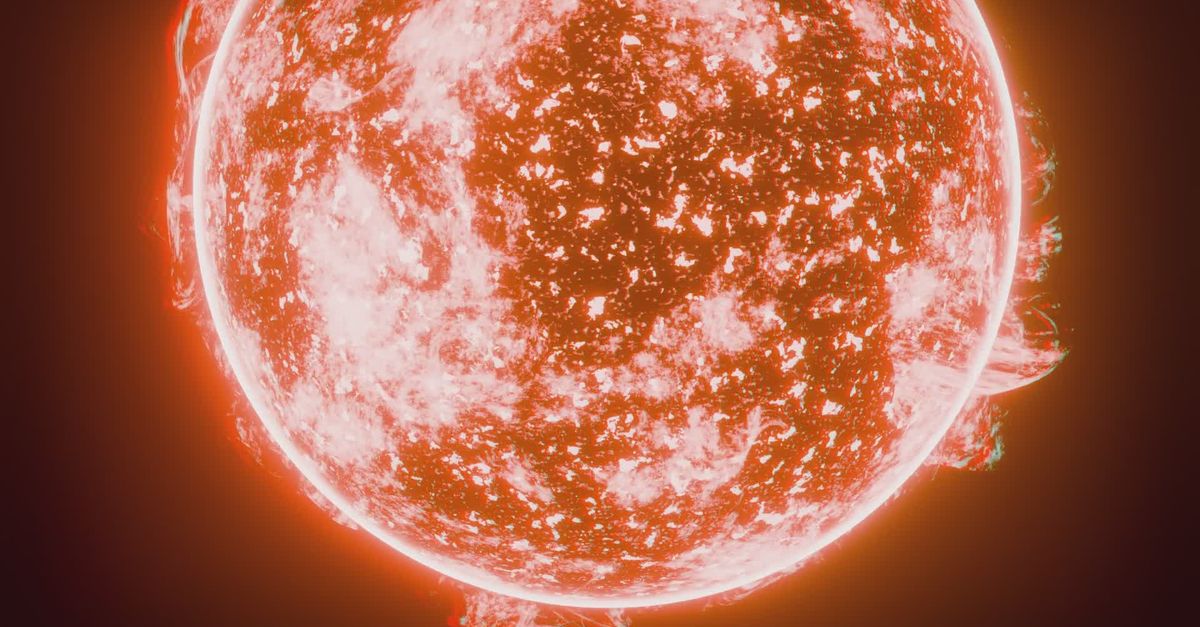 Solar Scenes Dynamic Solar Flare Animation in Space Free Stock Video Footage ...