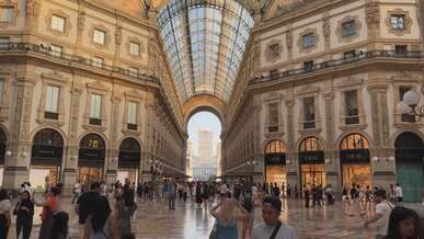 vibrant day at galleria vittorio emanuele ii