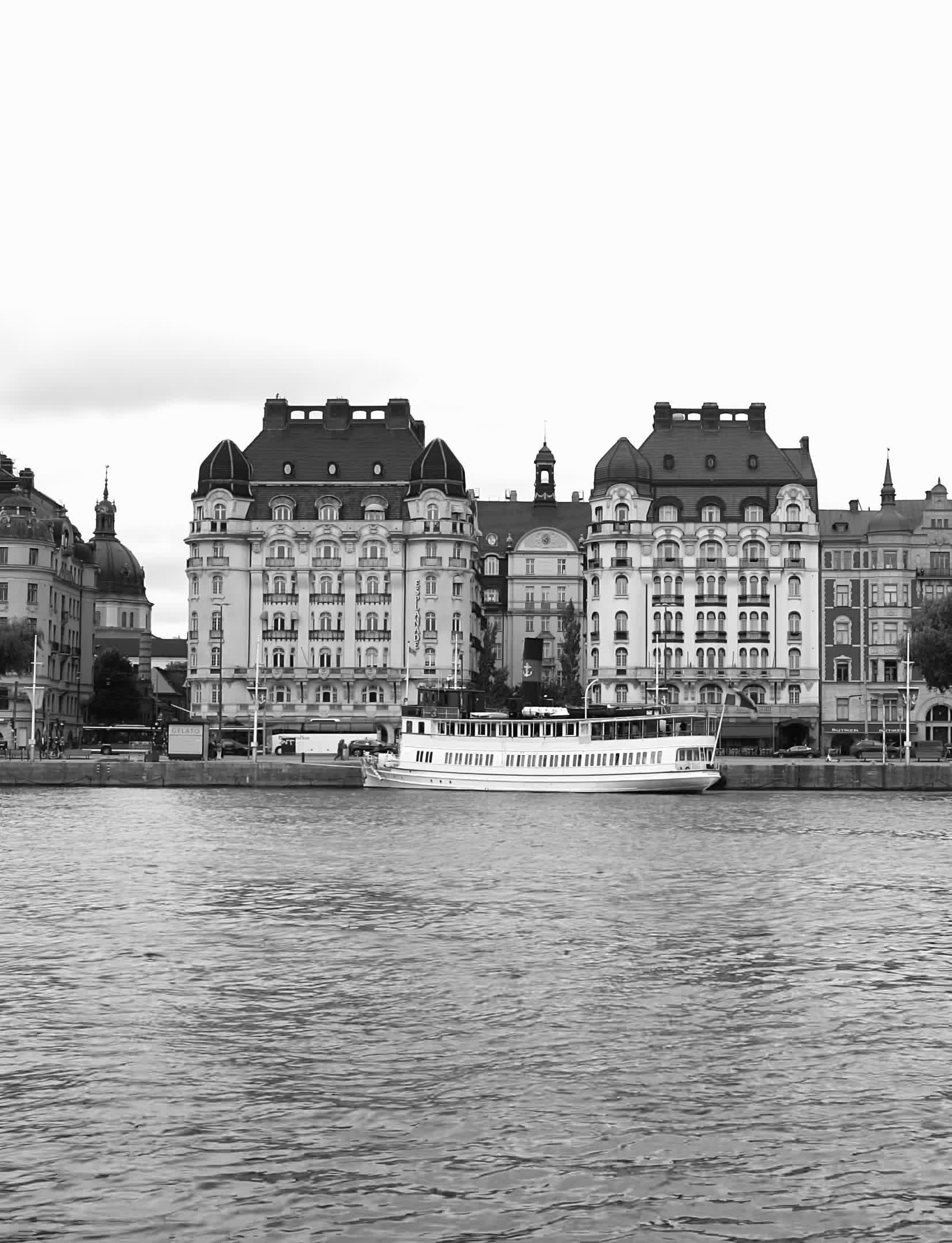 Elegant European Architecture by Riverside Free Stock Video Footage ...