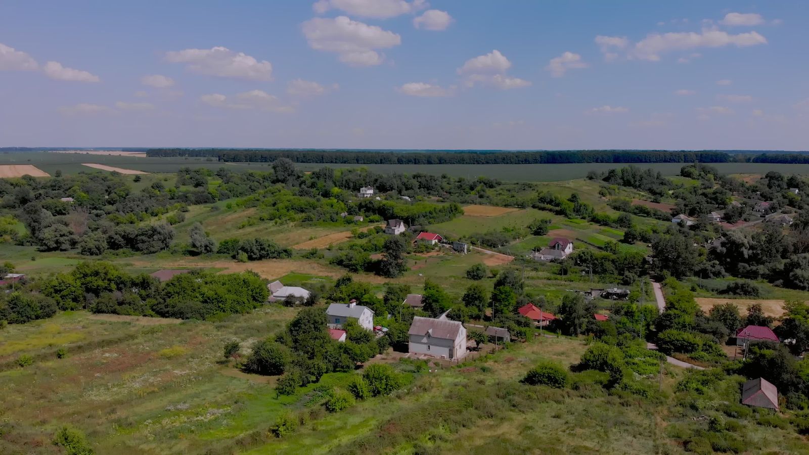 Ukraine Hd Aerial View of Lush Ukrainian Farmland Free Stock Video Footage ...