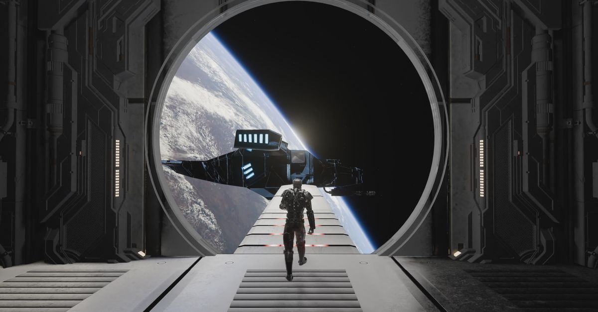 Boarding Rocketship Astronaut Boarding Spaceship in Orbit Free Stock Video Footage, Royalty ...