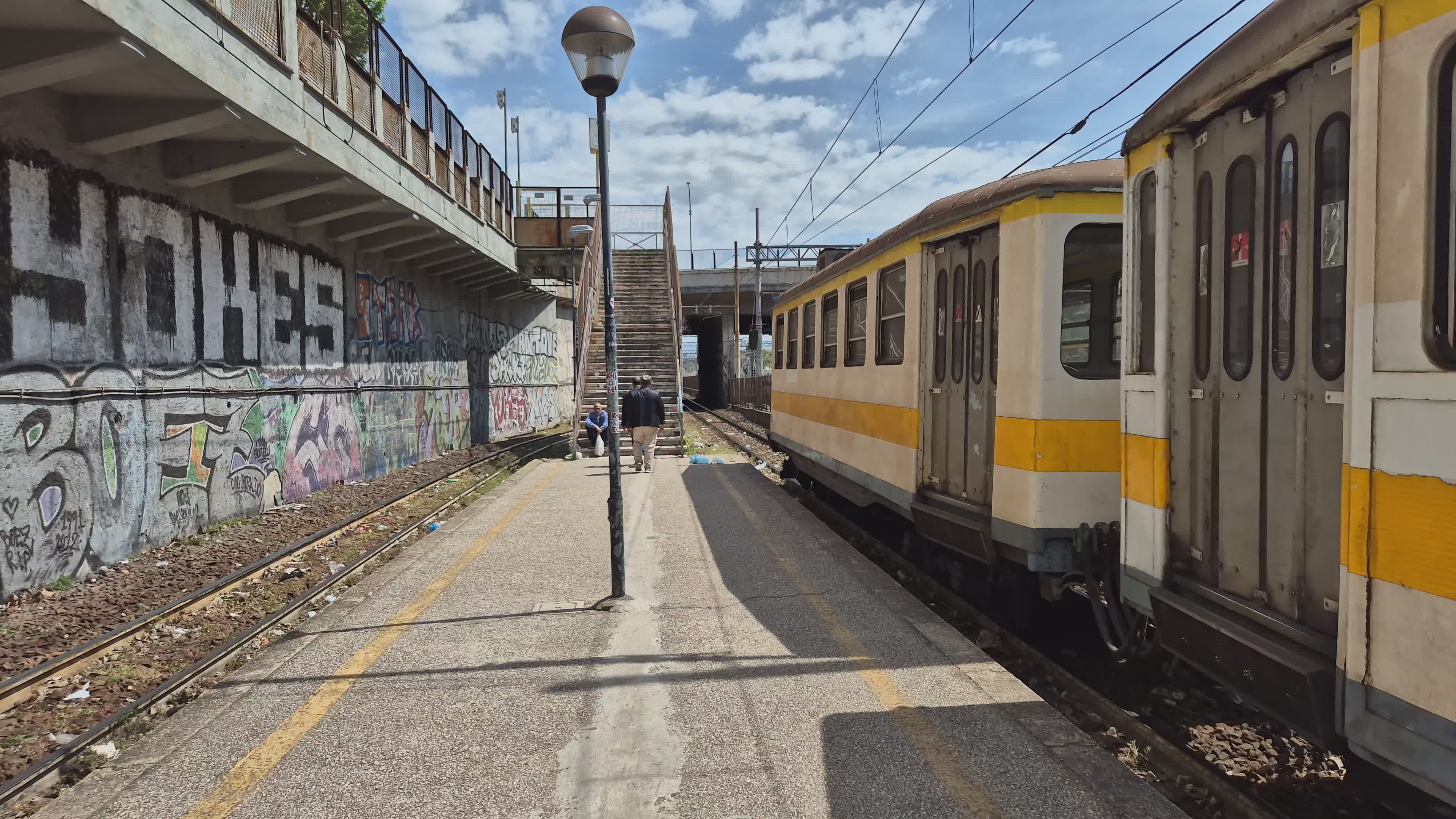 Historic Italian Train at Urban Station Free Stock Video Footage ...