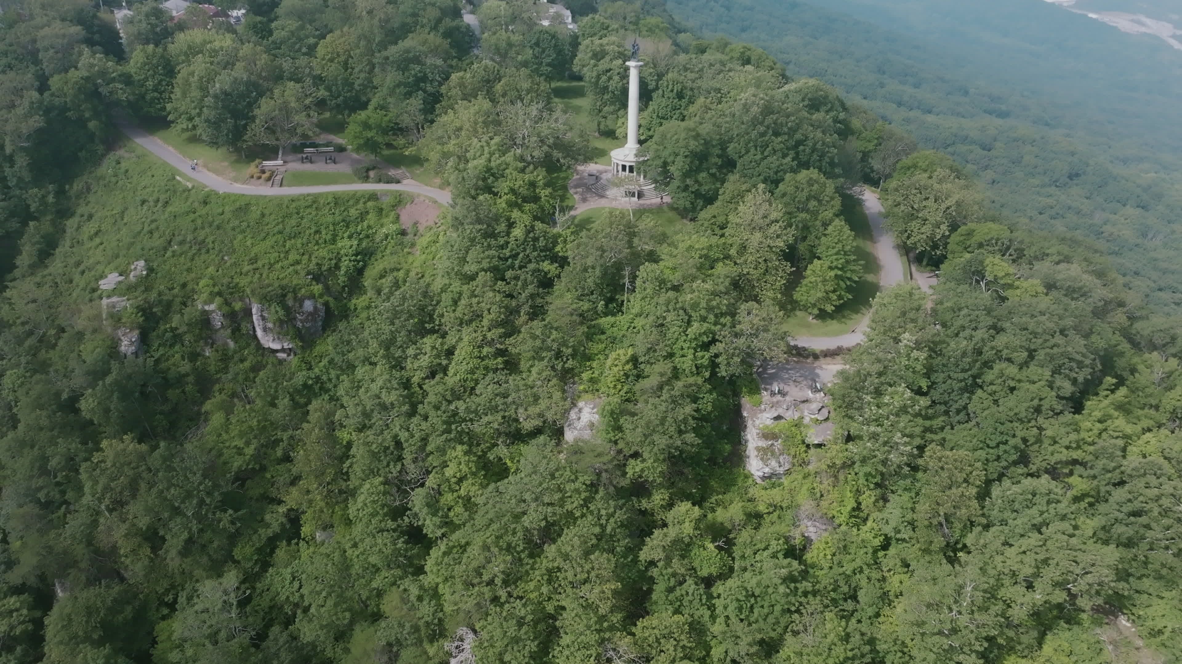 Drone View of High Point Monument in New Jersey Free Stock Video ...