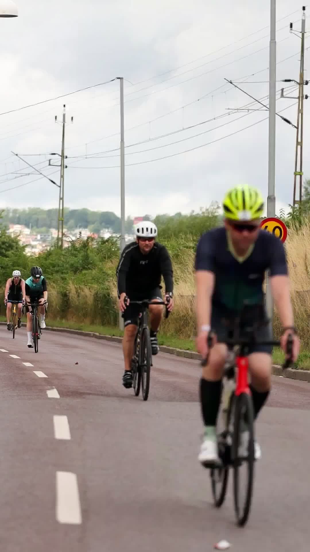 Cyclists Racing on Scenic Nordic Road Free Stock Video Footage, Royalty ...