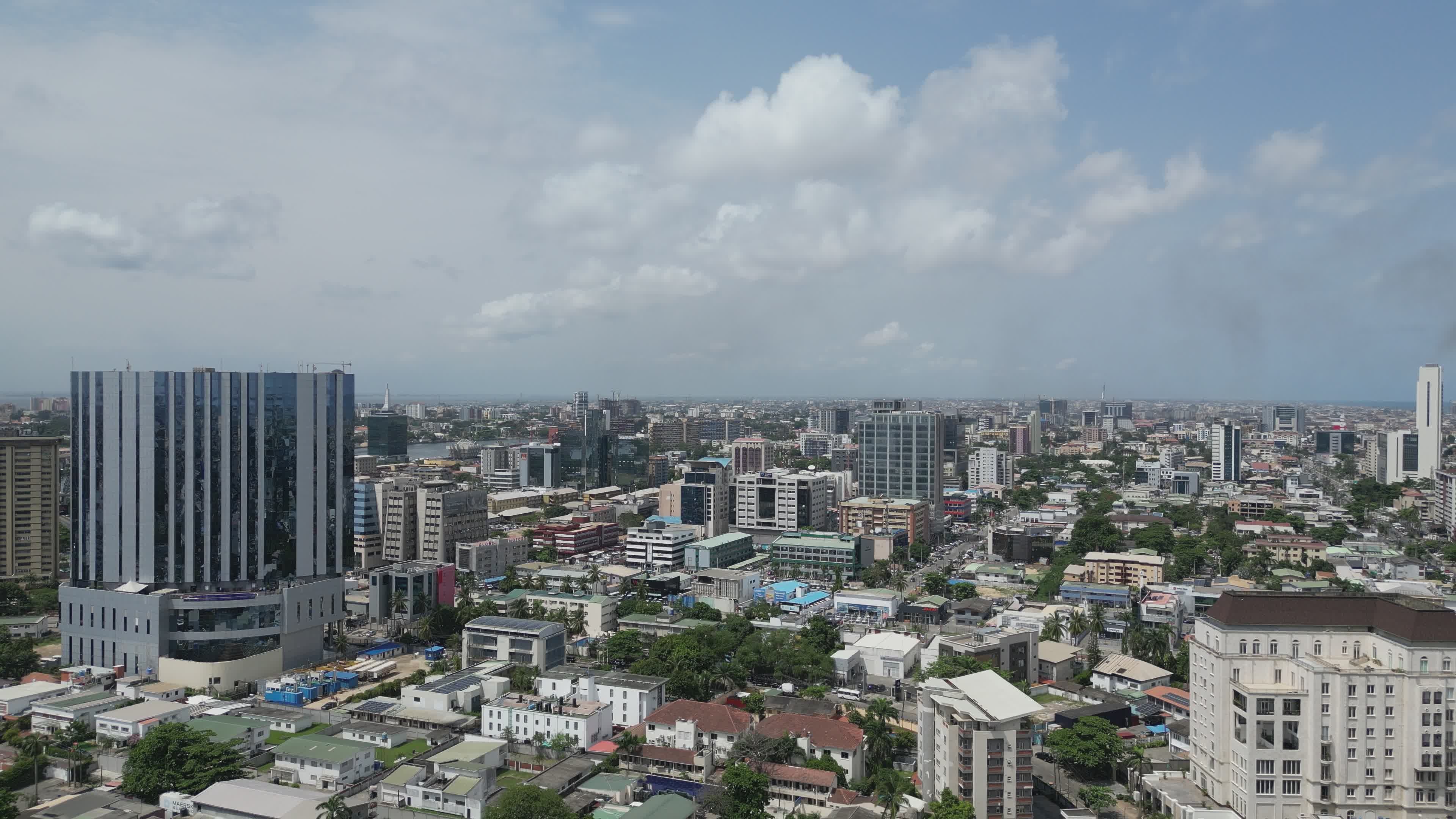 Lagos skyline at dusk