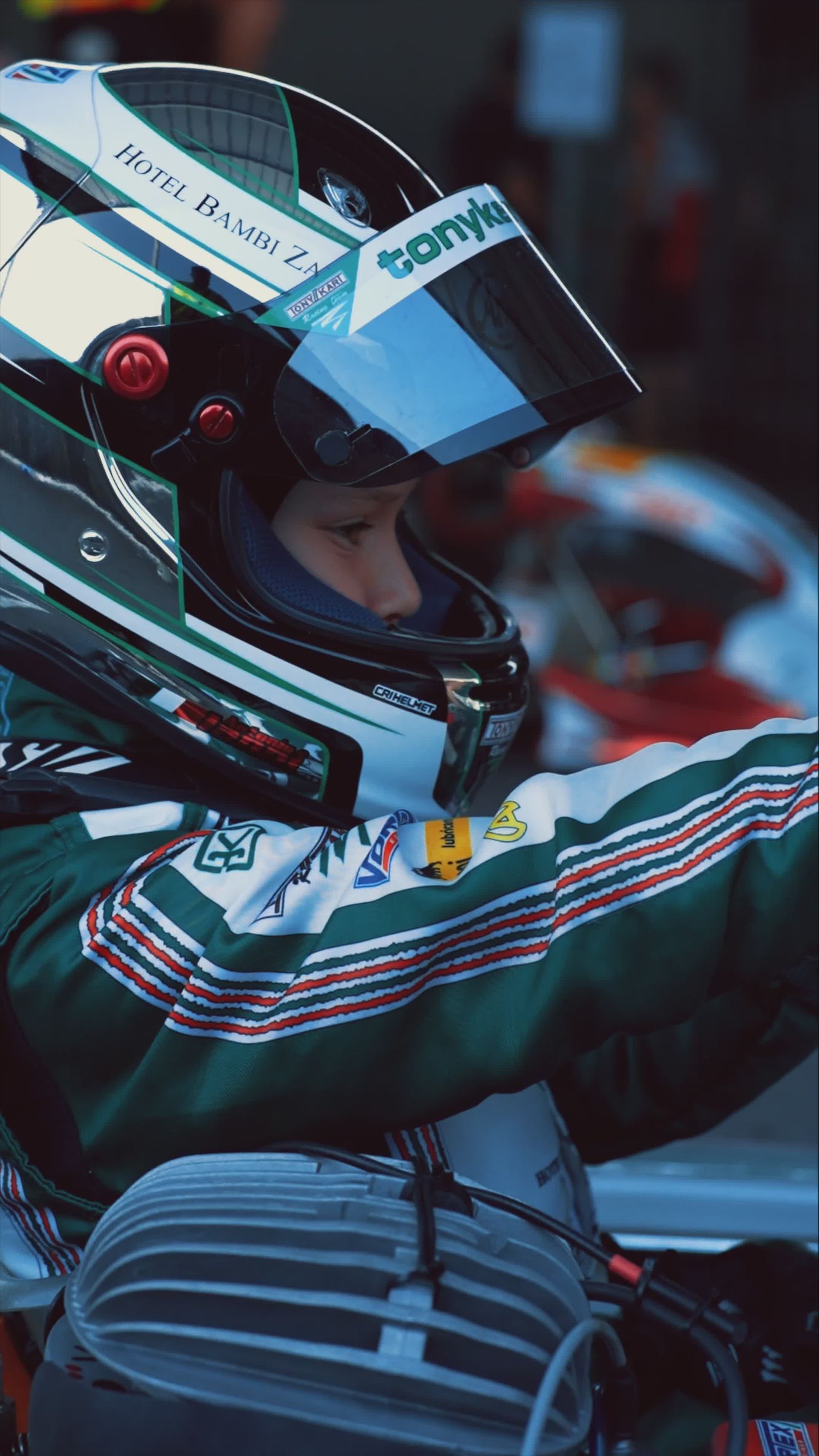 Team Racing Course Exciting Go-Kart Racing Competition on Track Free Stock Video Footage ...