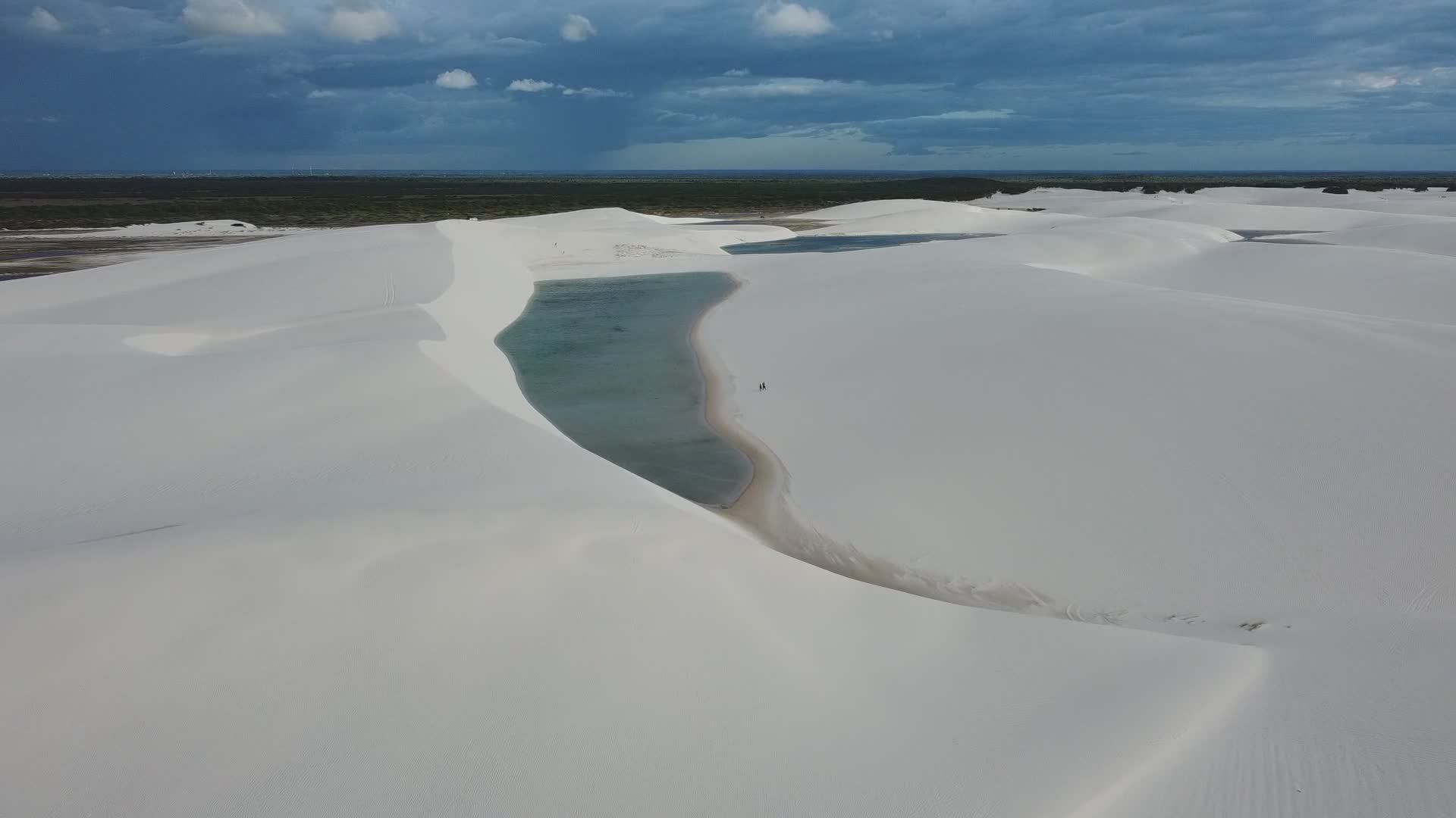 Breathtaking Aerial View of Brazilian Sand Dunes Free Stock Video ...