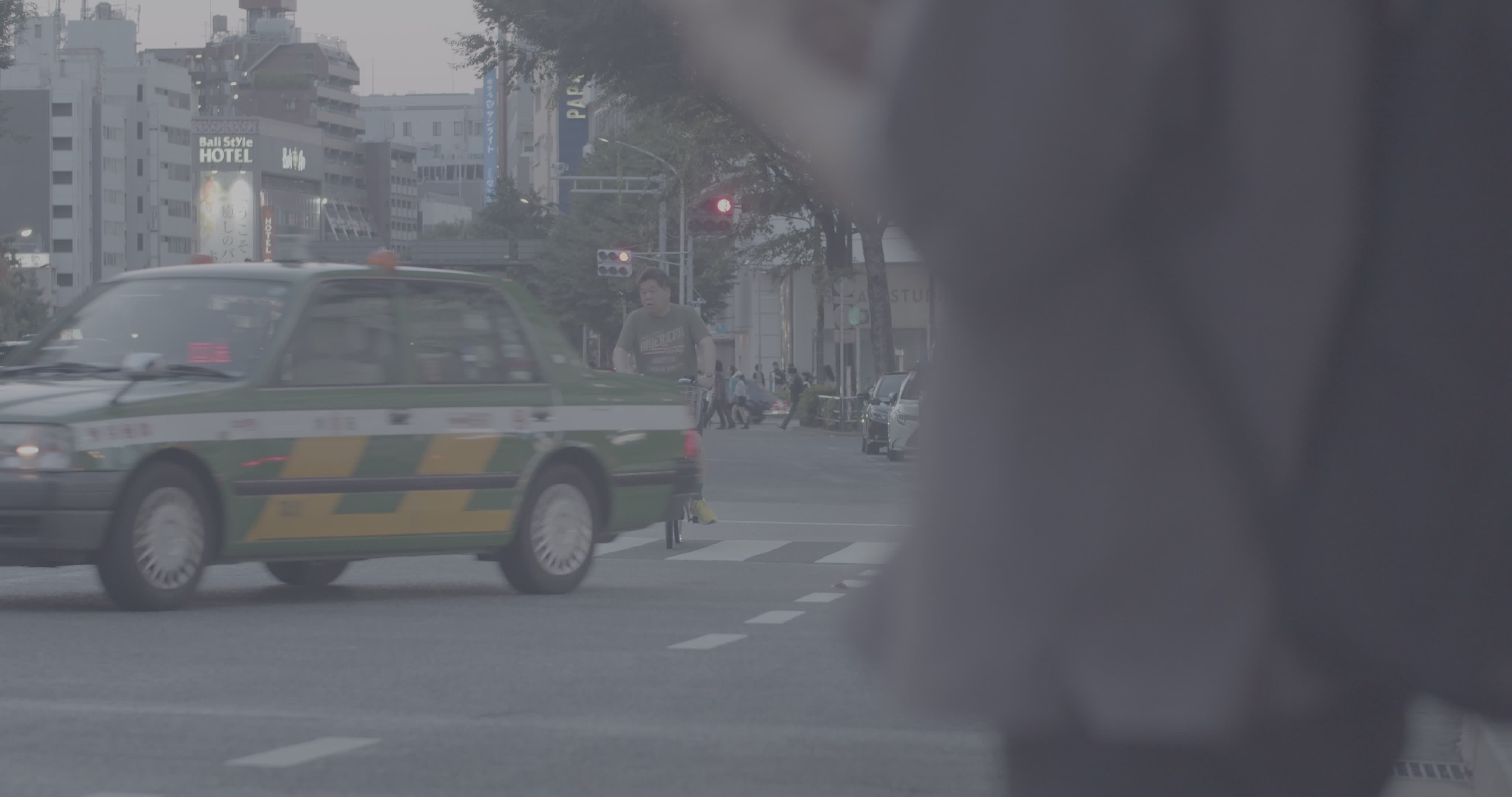 Busy Urban Street Scene at Twilight Free Stock Video Footage, Royalty ...