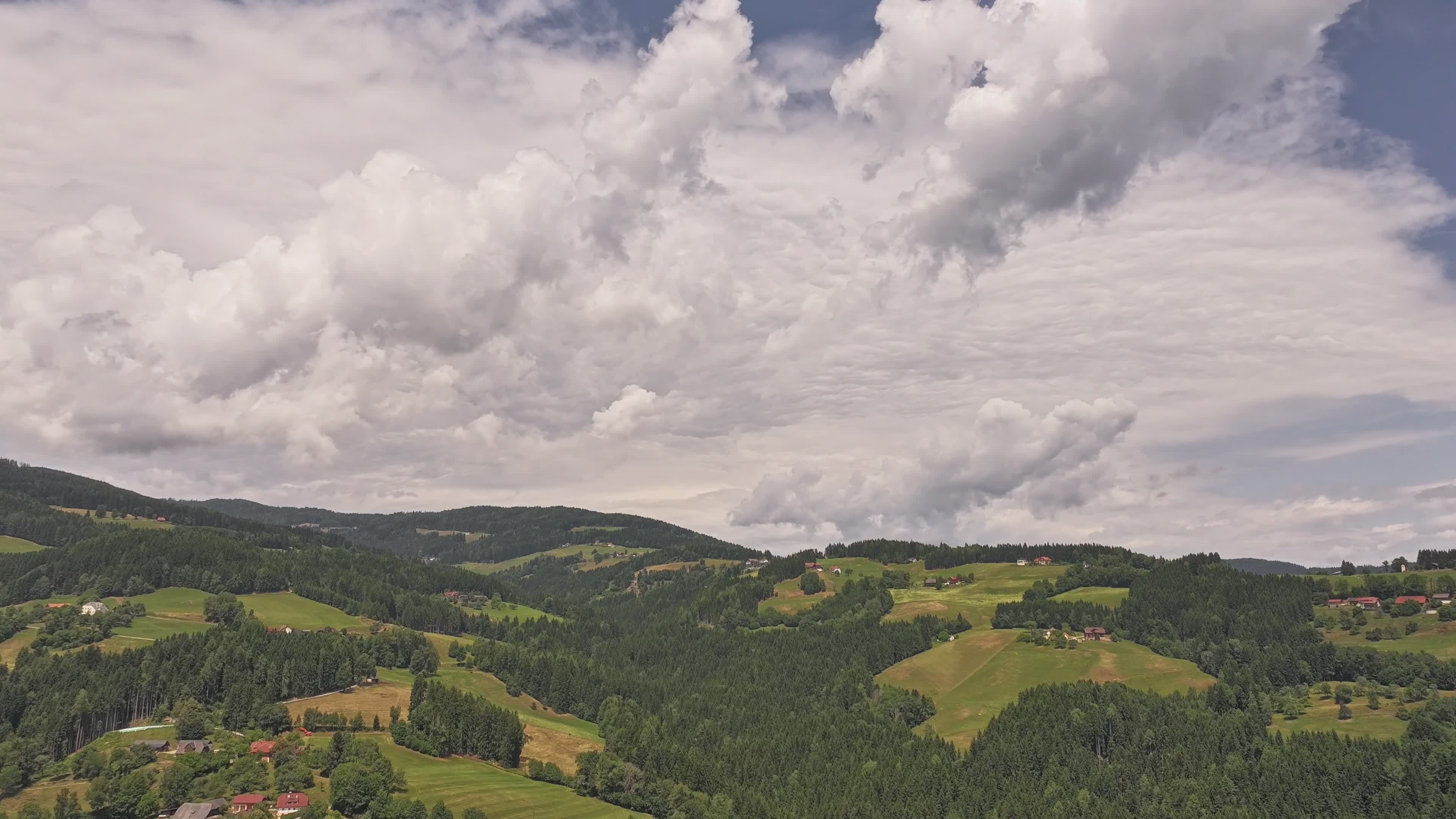Stunning Aerial View of Lush Mountain Landscape Free Stock Video ...