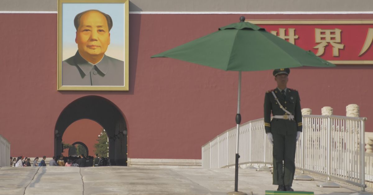 中国北京天安门广场的卫兵 · 免费素材视频