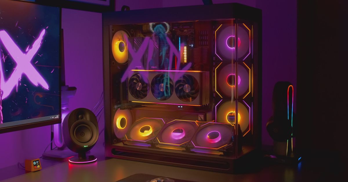 Gaming Pc Rgb Led Vibrant RGB Gaming PC Setup with Neon Lights Free Stock Video Footage ...