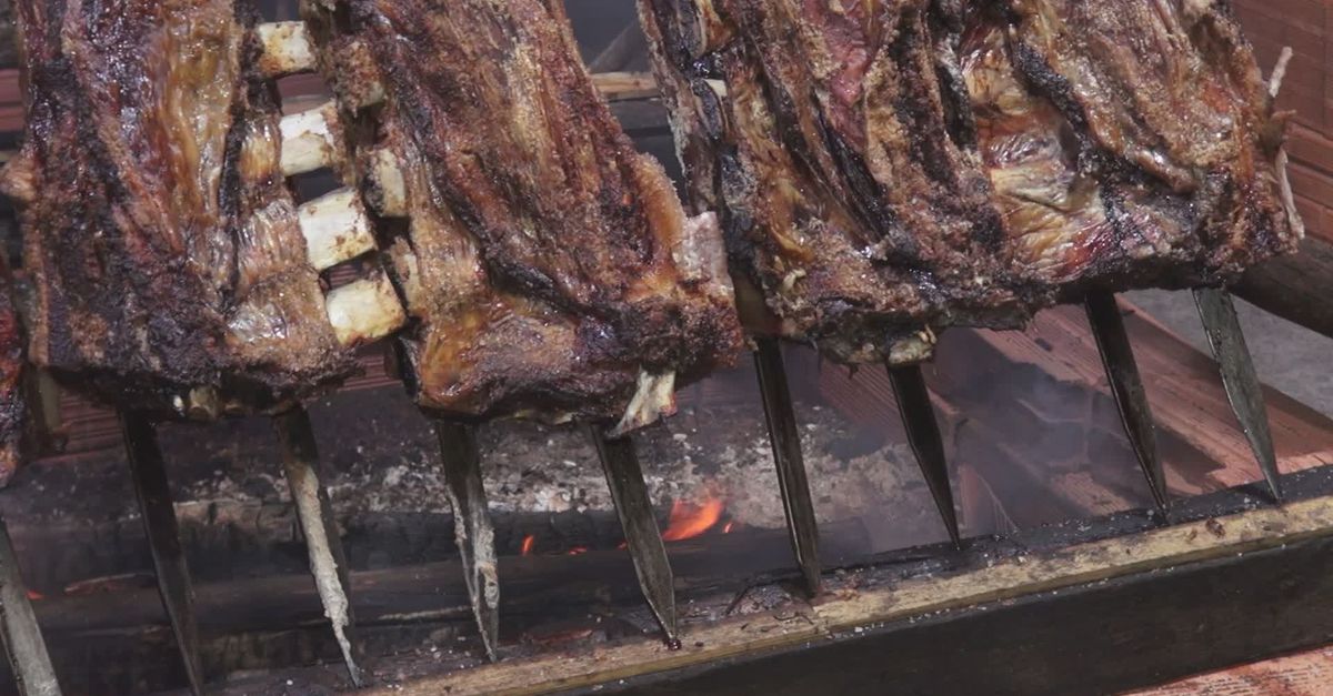 Over Cooked Grill Ribs Delicious Grilled Beef Ribs over Open Flame Free Stock Video Footage ...