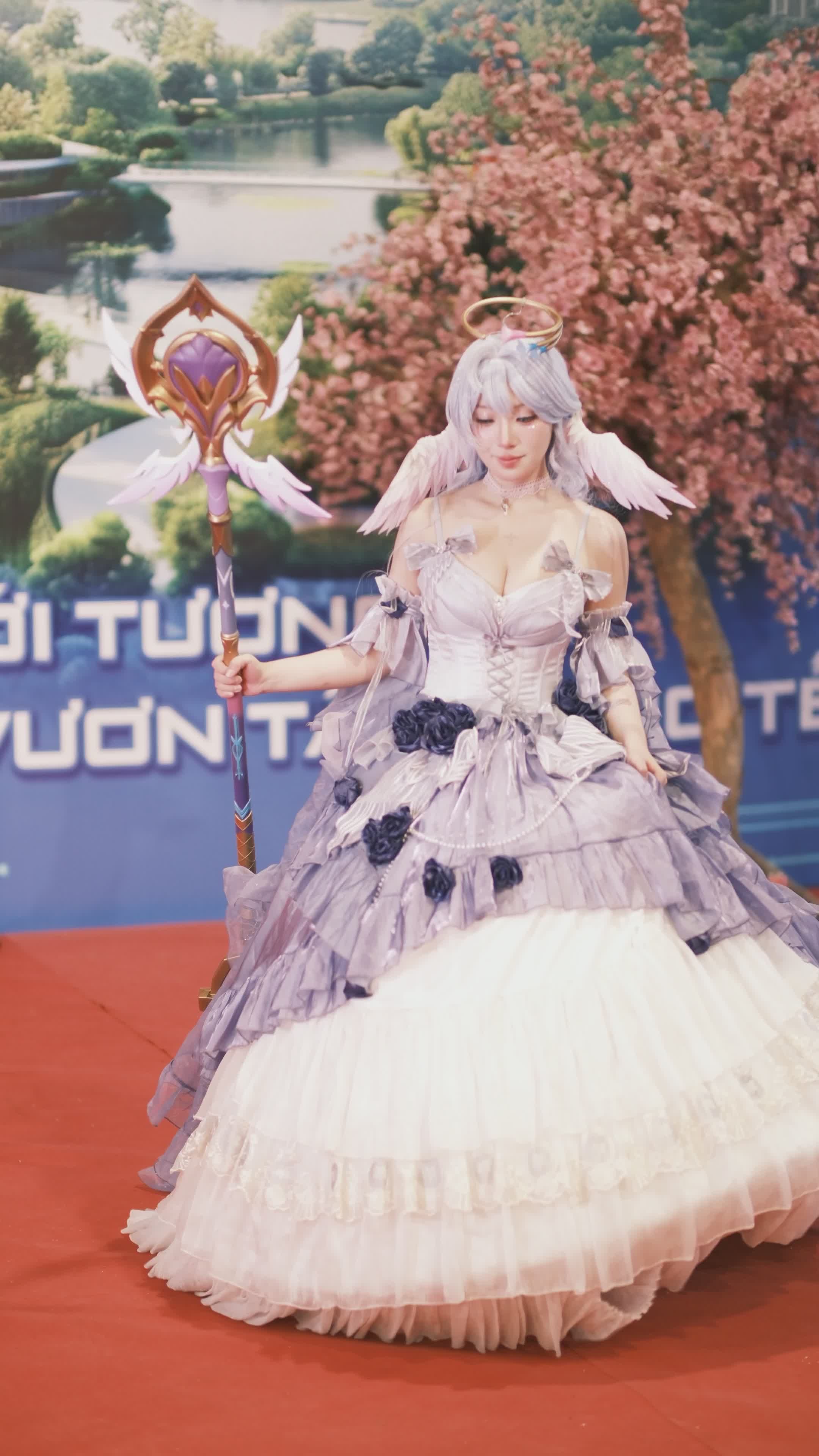 Enchanting Angelic Cosplay at Event Free Stock Video Footage, Royalty ...