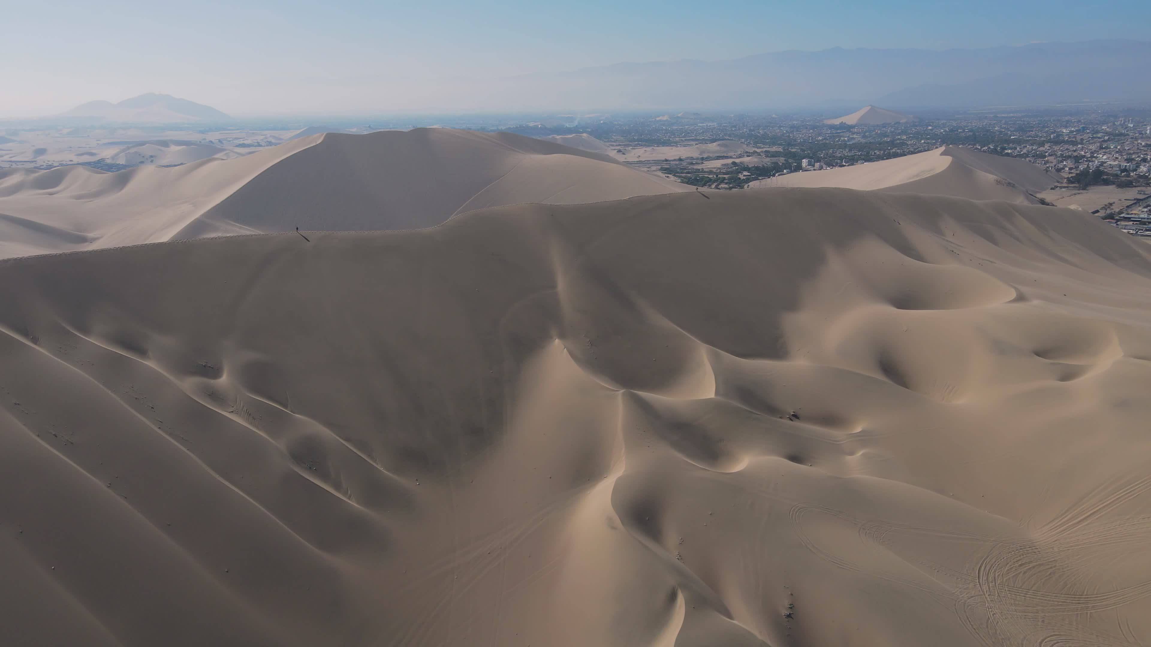 aerial view of huacachina desert oasis peru 33170755 — free pexels stock footage