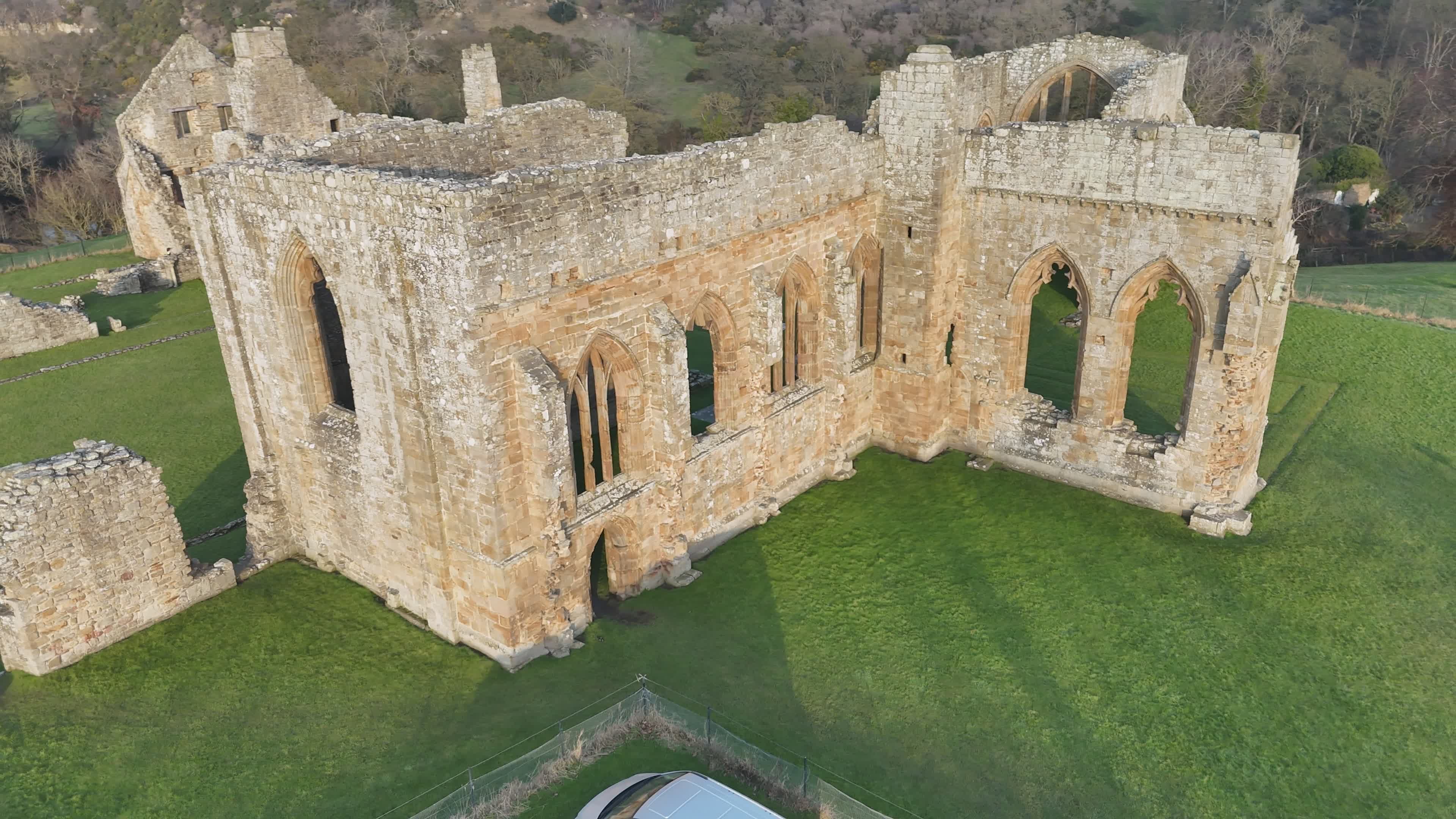 Aerial View of Ancient Stone Ruins Free Stock Video Footage, Royalty ...