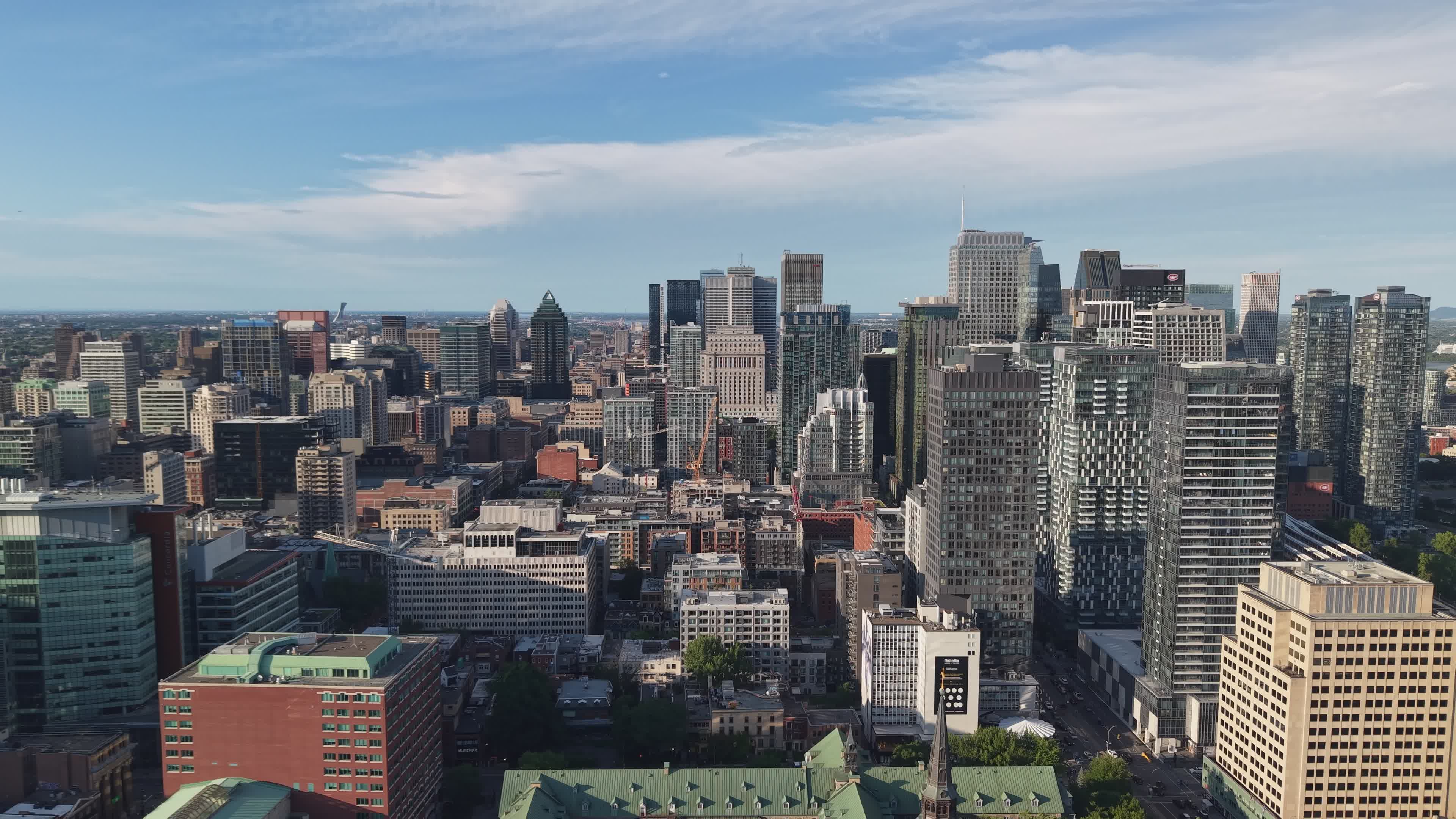 Downtown Montreal multi-residential skyline