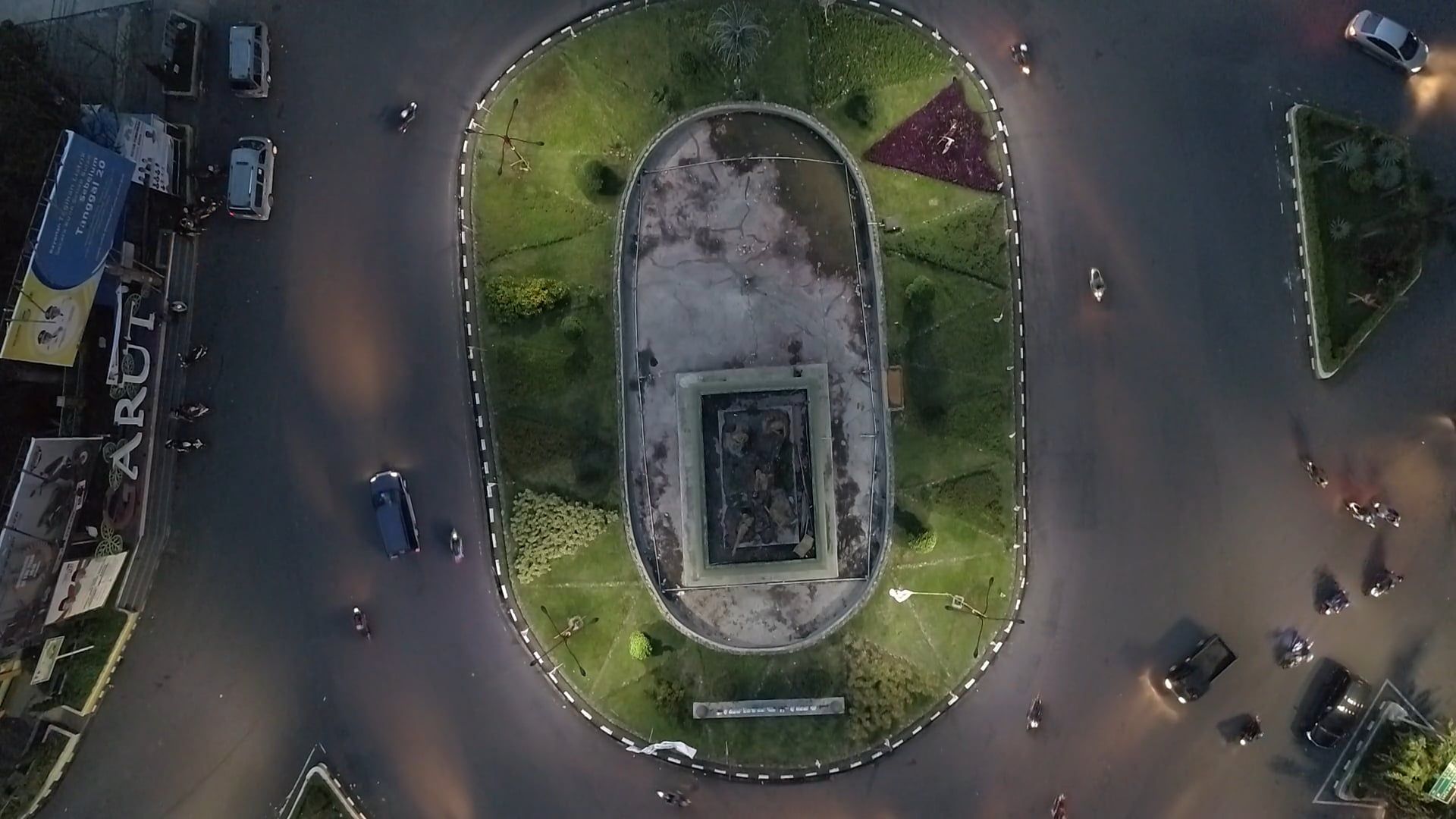 Traffic On A Roundabout Road System Free Stock Video Footage, Royalty ...