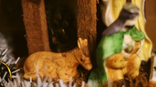 Figurines Made Representing The Nativity Scene
