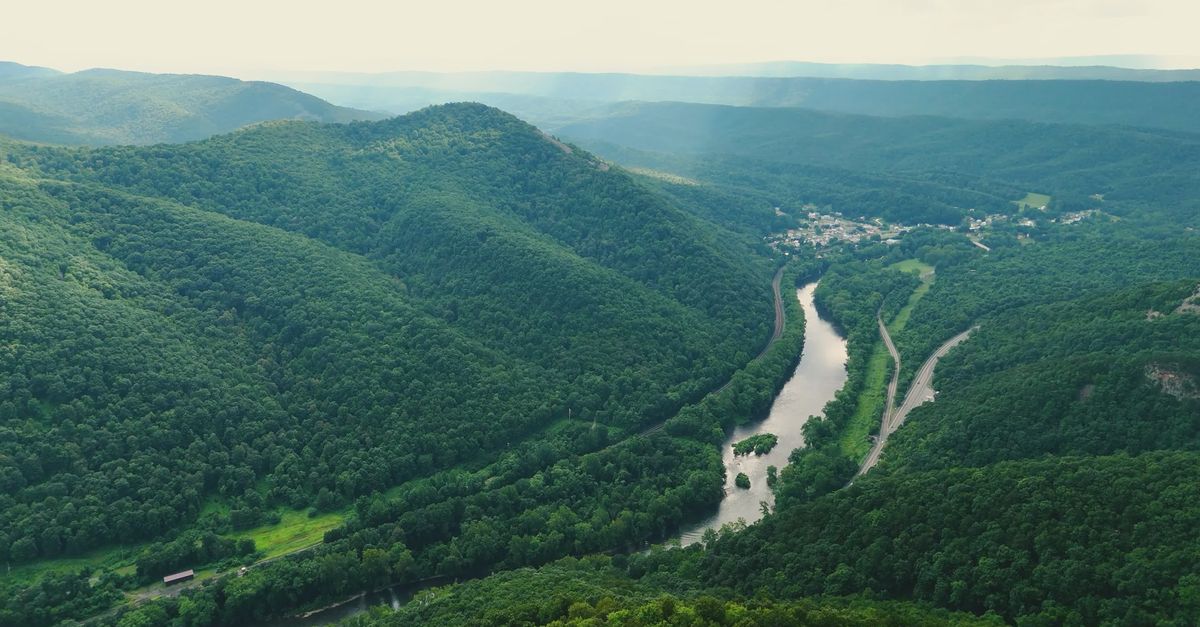 Pa Mountain Ranges Scenic Aerial View of Allegheny Mountains Free Stock Video Footage ...