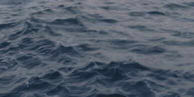 peaceful ocean waves at twilight
