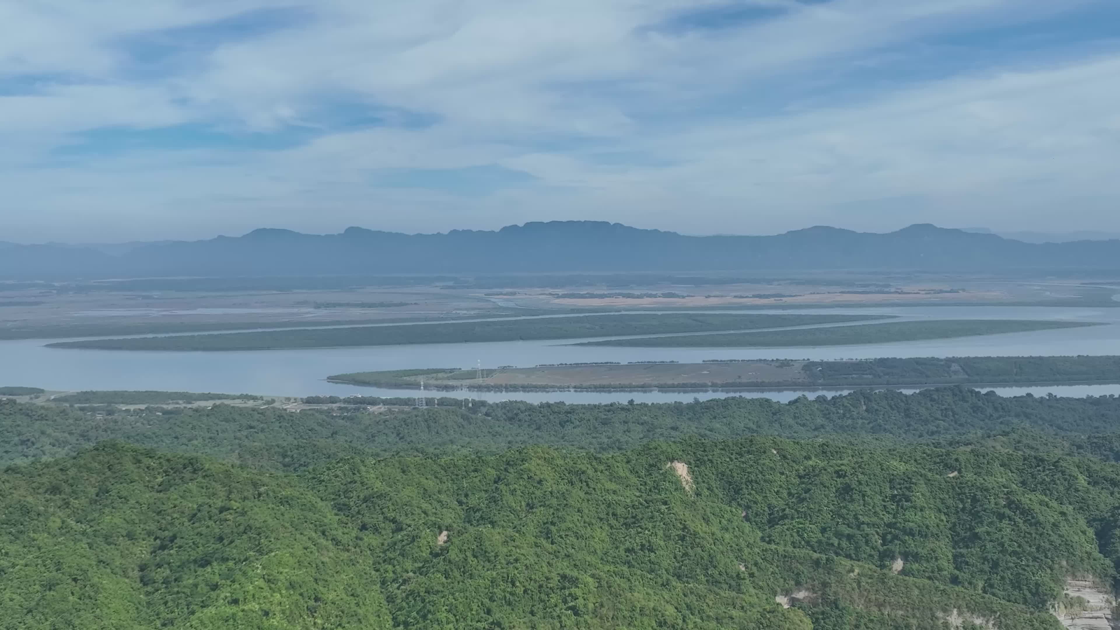 Drone Aerial View of Lush Green Landscapes Free Stock Video Footage ...