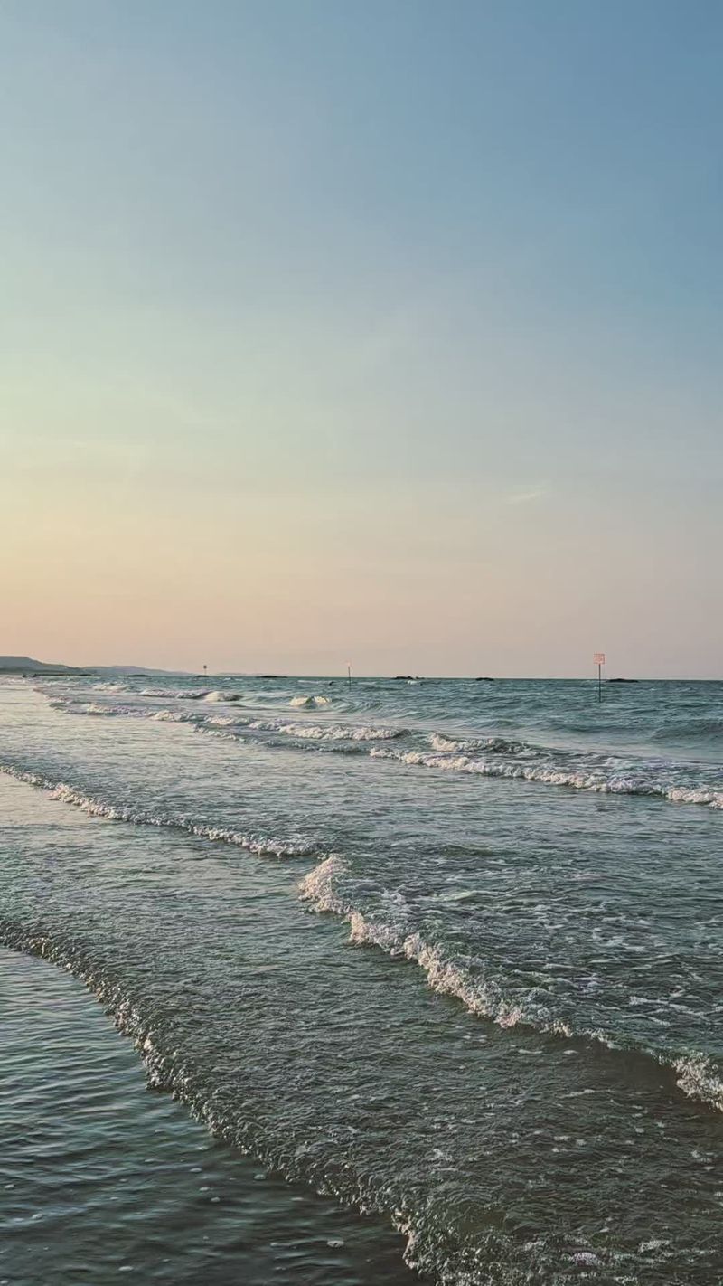 Serene Morning Beach with Calm Waves Free Stock Video Footage, Royalty ...