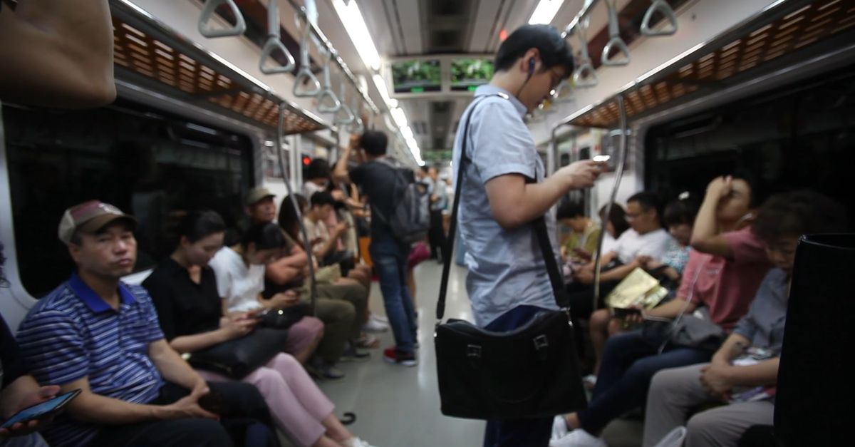 People Using Transport People Using The Train For Public Transportation · Free Stock Video