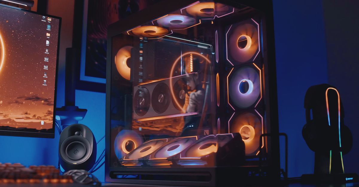 Stunning RGB Gaming PC Setup in Action Free Stock Video Footage ...