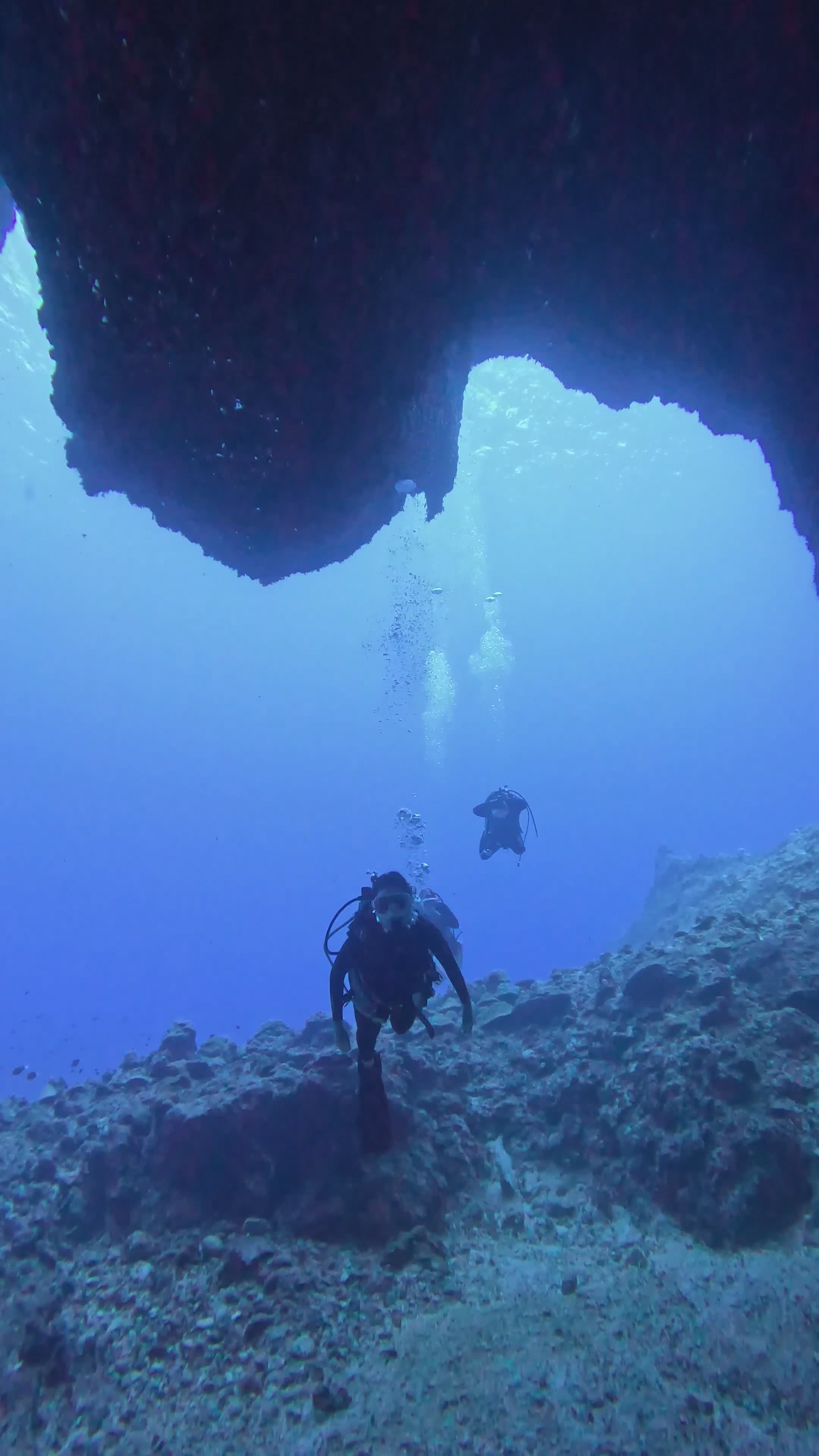 Captivating Underwater Cave Exploration Free Stock Video Footage ...