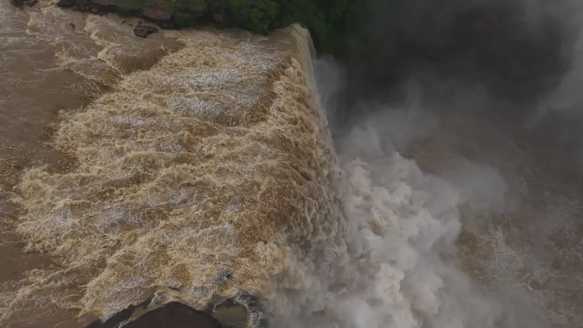 Majestic Waterfall Aerial View Free Stock Video Footage, Royalty-Free ...