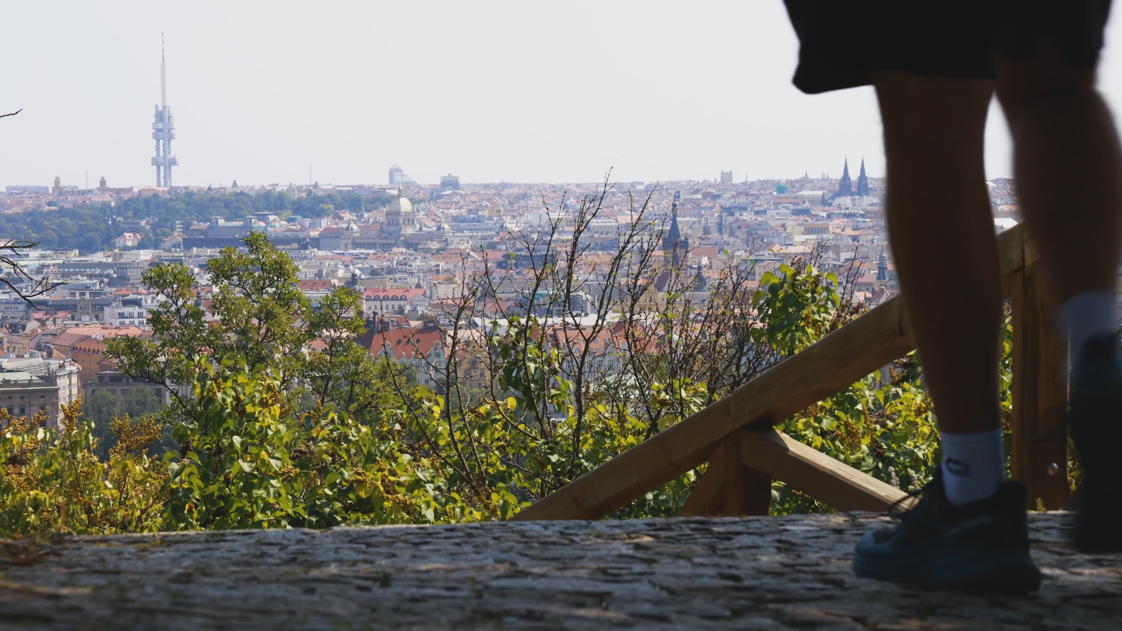 Scenic Cityscape View from Elevated Trail Free Stock Video Footage ...