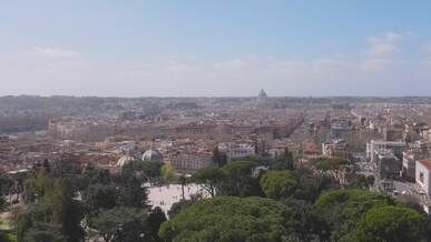 stunning aerial view of rome cityscape