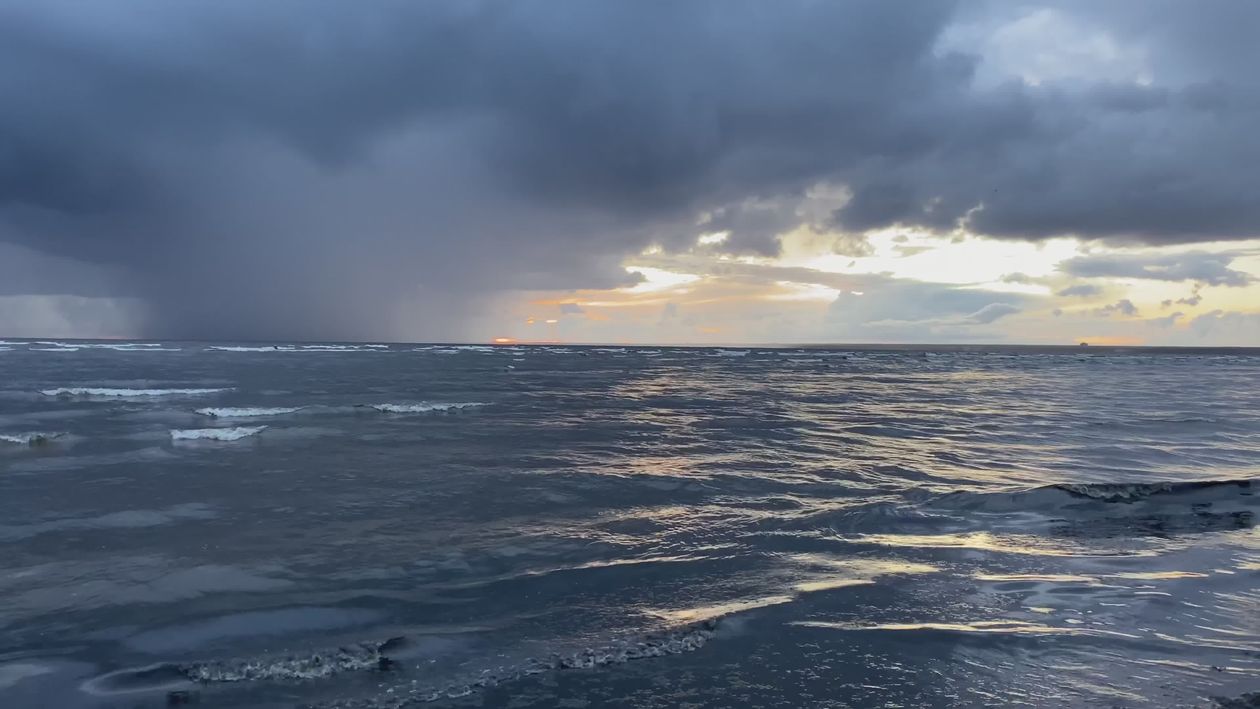 Dramatic Ocean Storm at Sunset Free Stock Video Footage, Royalty-Free ...