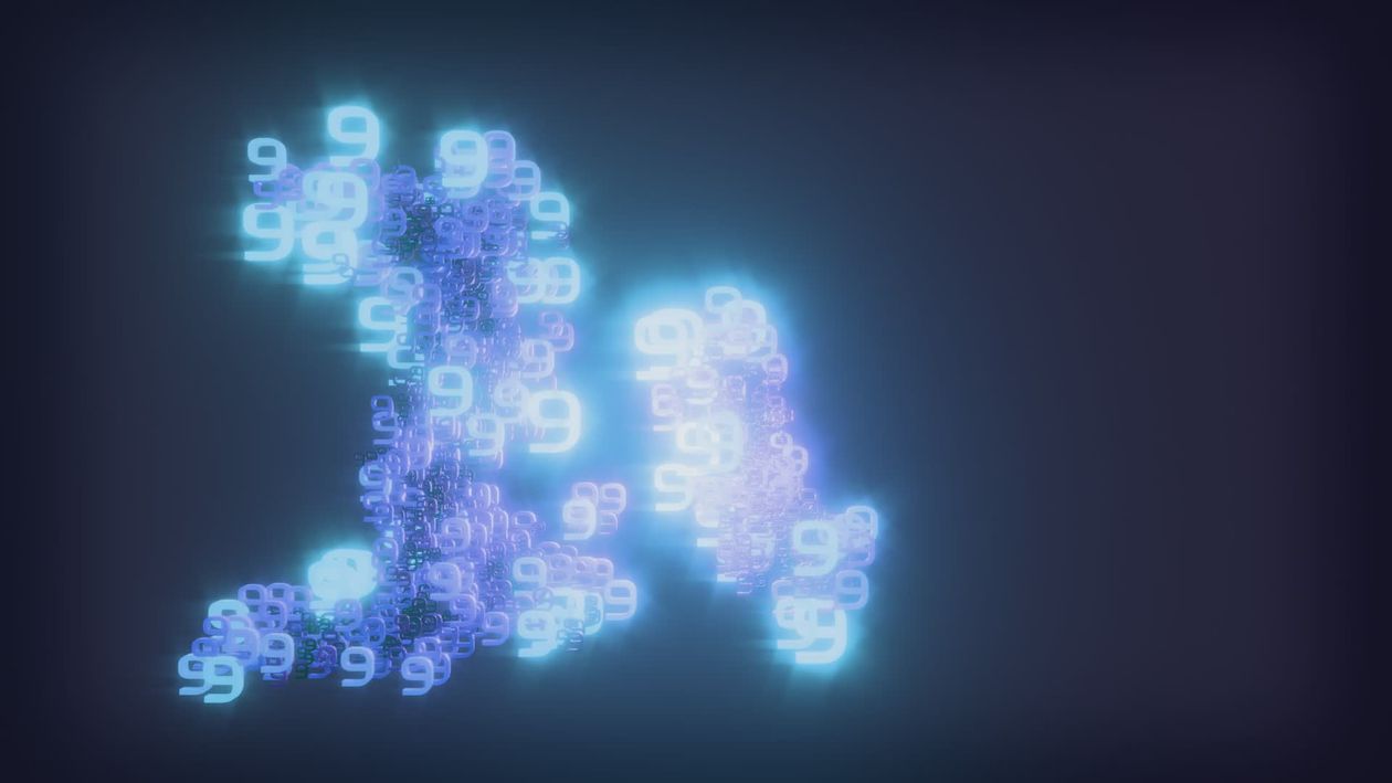 Number Sequence Animation Digital Numbers Animation with Neon Effect Free Stock Video Footage ...