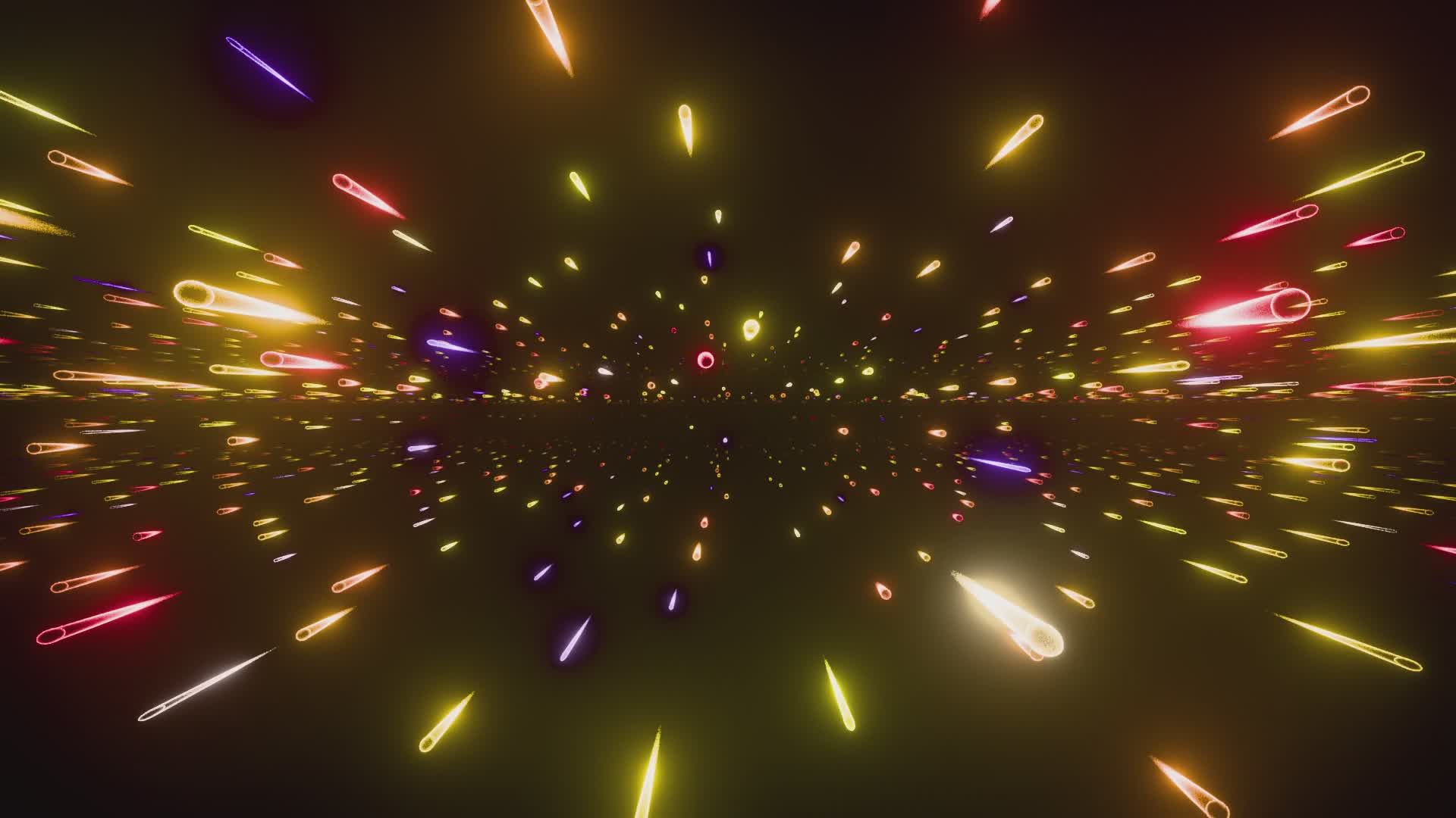 Vibrant 3D Neon Light Burst Animation Free Stock Video Footage, Royalty ...