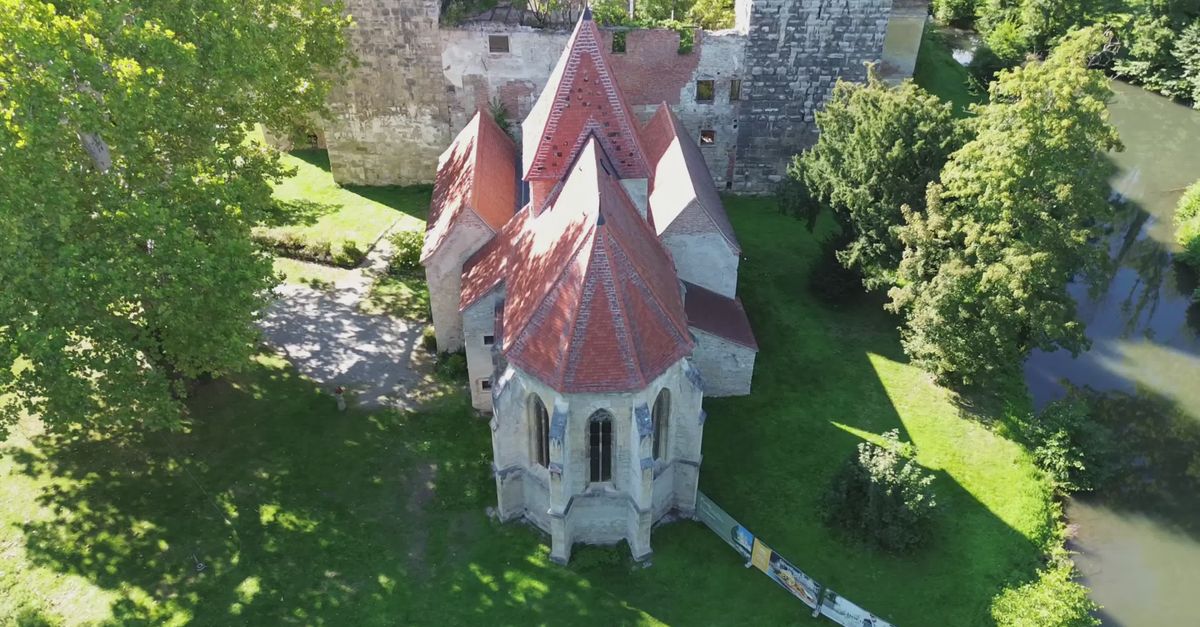 Pottendorf Scenic Aerial View of Pottendorf Castle Free Stock Video Footage ...