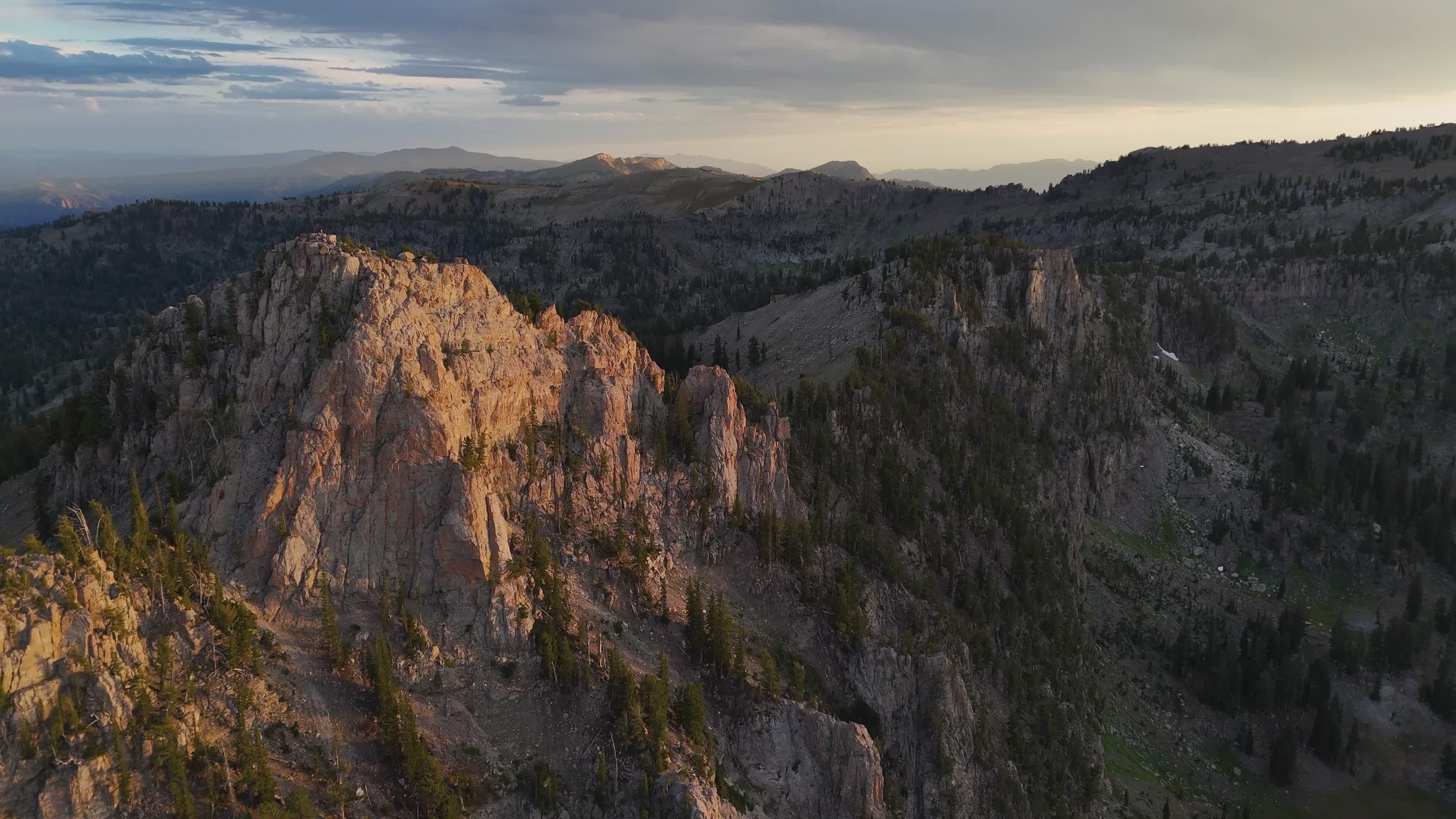 Breathtaking Aerial View of Wasatch Mountain Range Free Stock Video ...