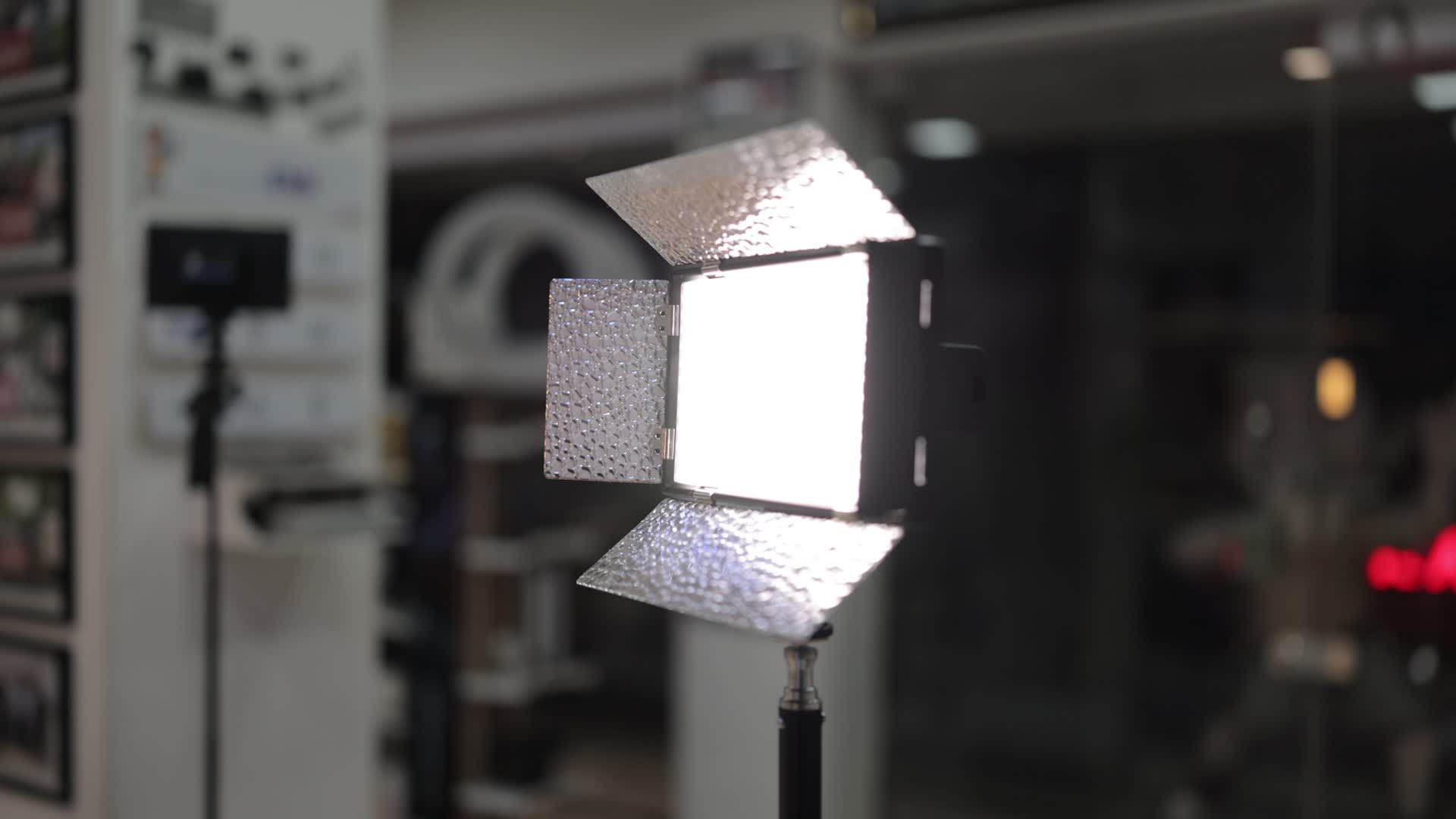 Professional Studio Lighting Setup Indoors Free Stock Video Footage ...