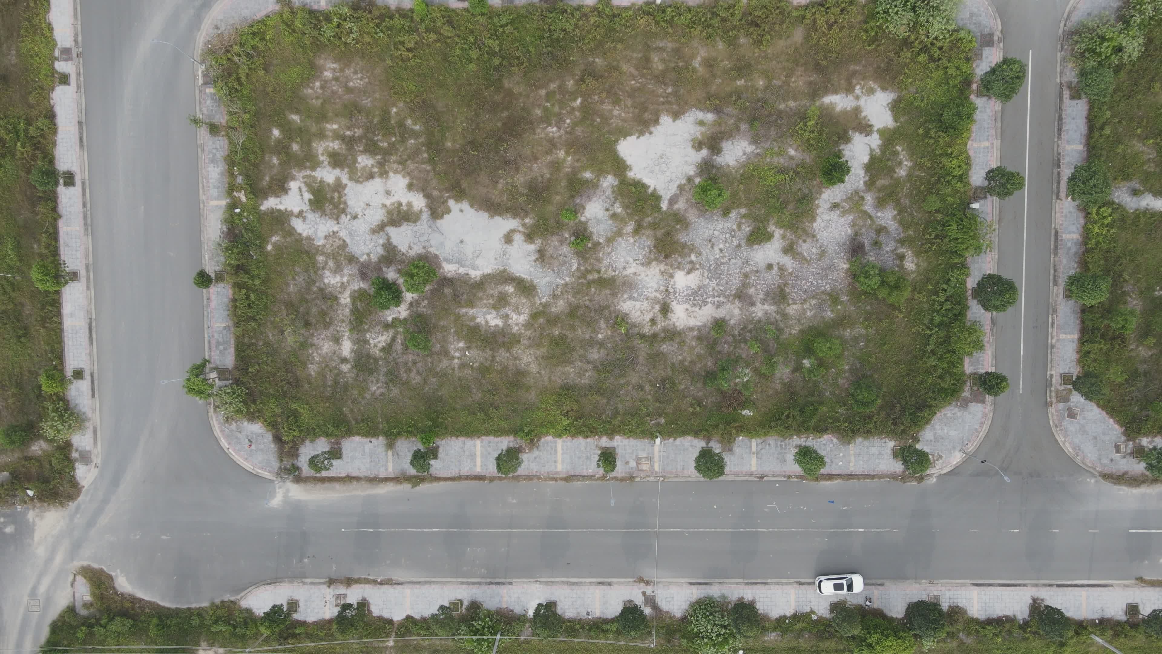 Aerial View of Empty Urban Plot Free Stock Video Footage, Royalty-Free ...