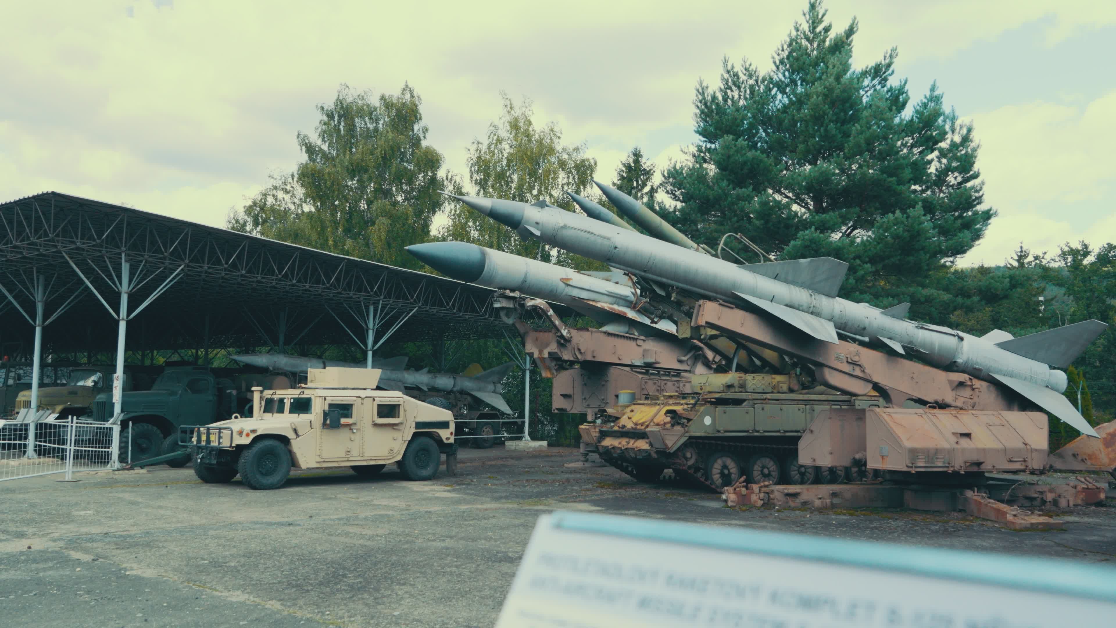 Missile Launcher and Military Vehicle Display Free Stock Video Footage ...