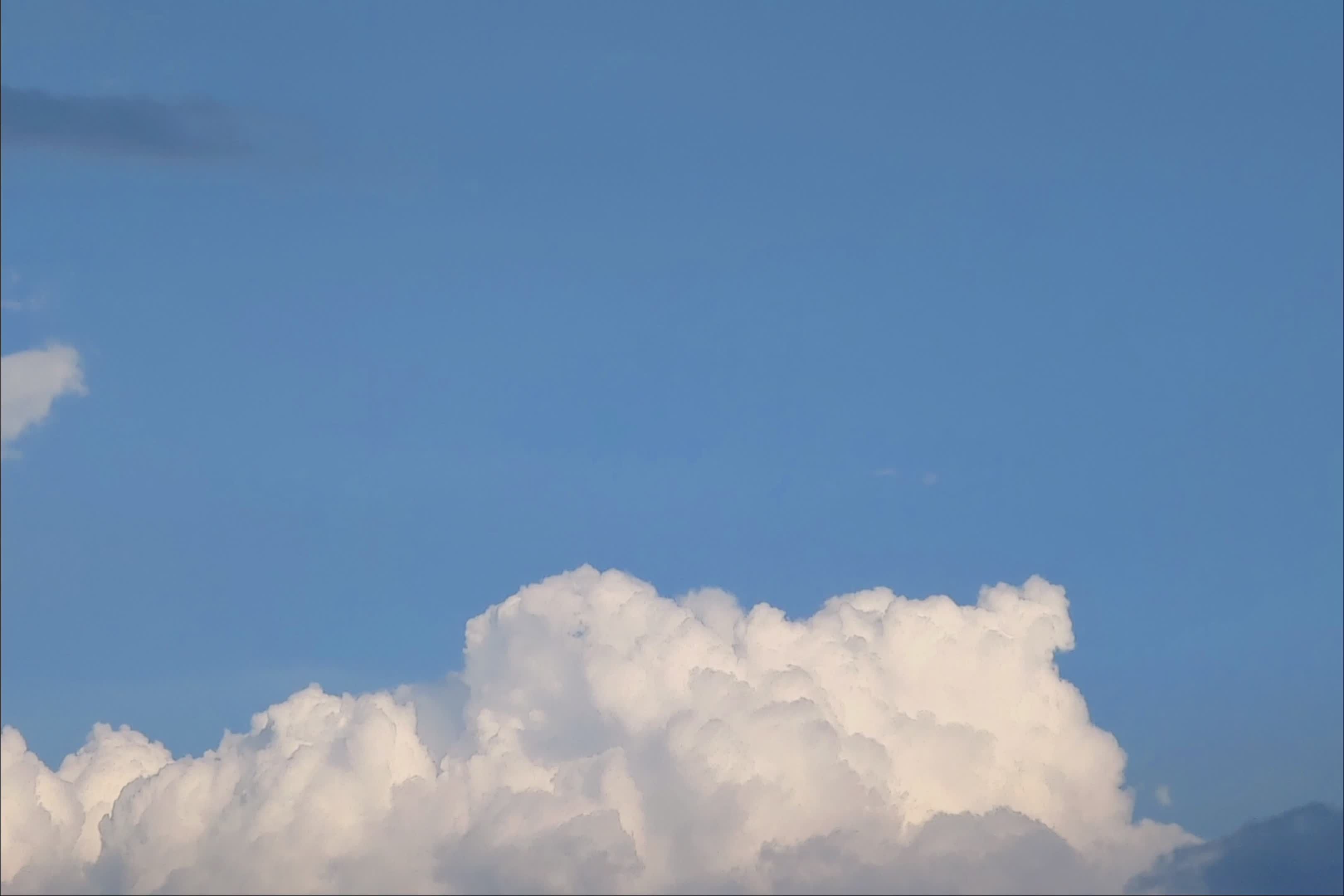 Stunning Cumulus Cloud Timelapse in Blue Sky Free Stock Video Footage ...