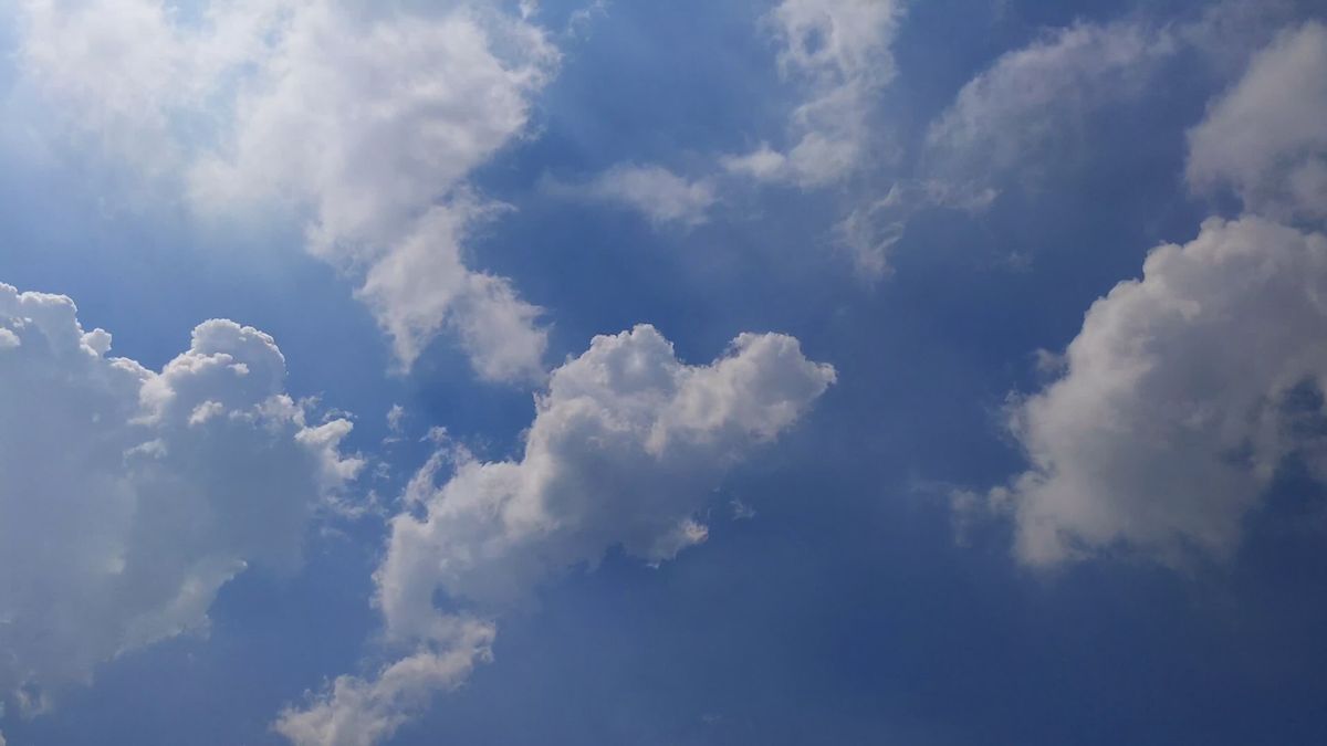 Bright Clouds with Sun Rays Timelapse Free Stock Video Footage, Royalty ...