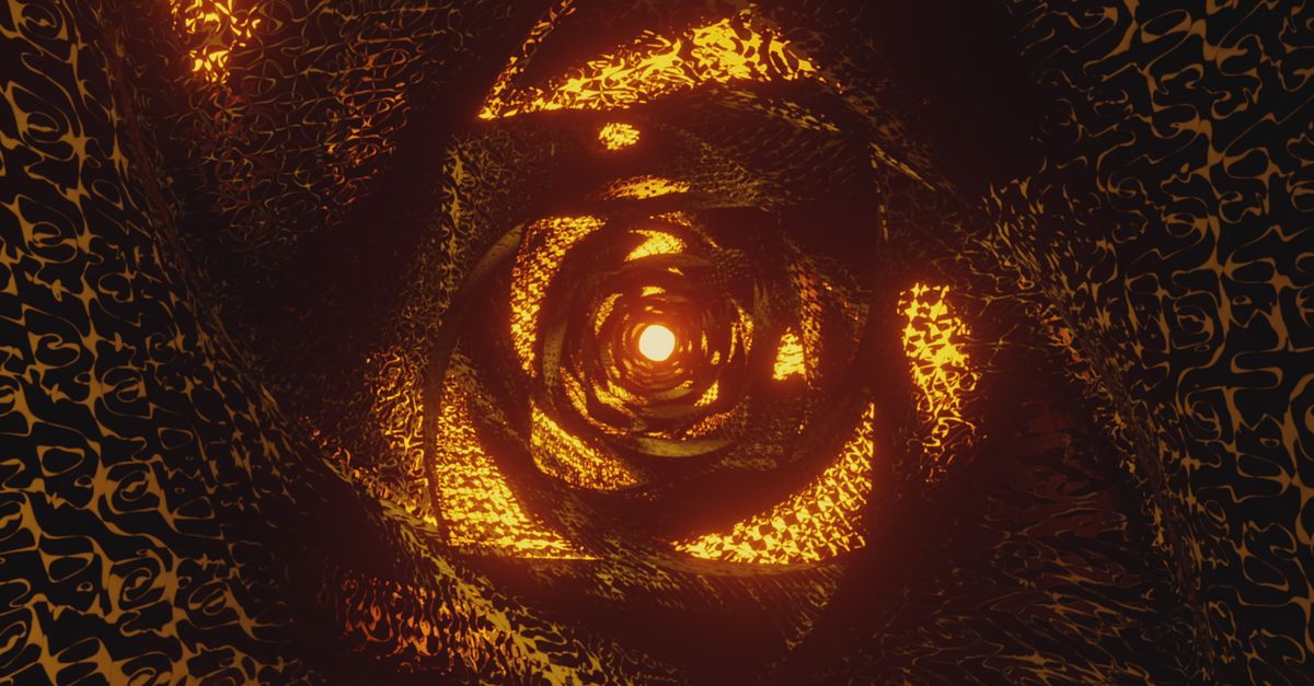 Gold Thread Animation Mesmerizing Golden Abstract Spiral Animation Free Stock Video Footage ...