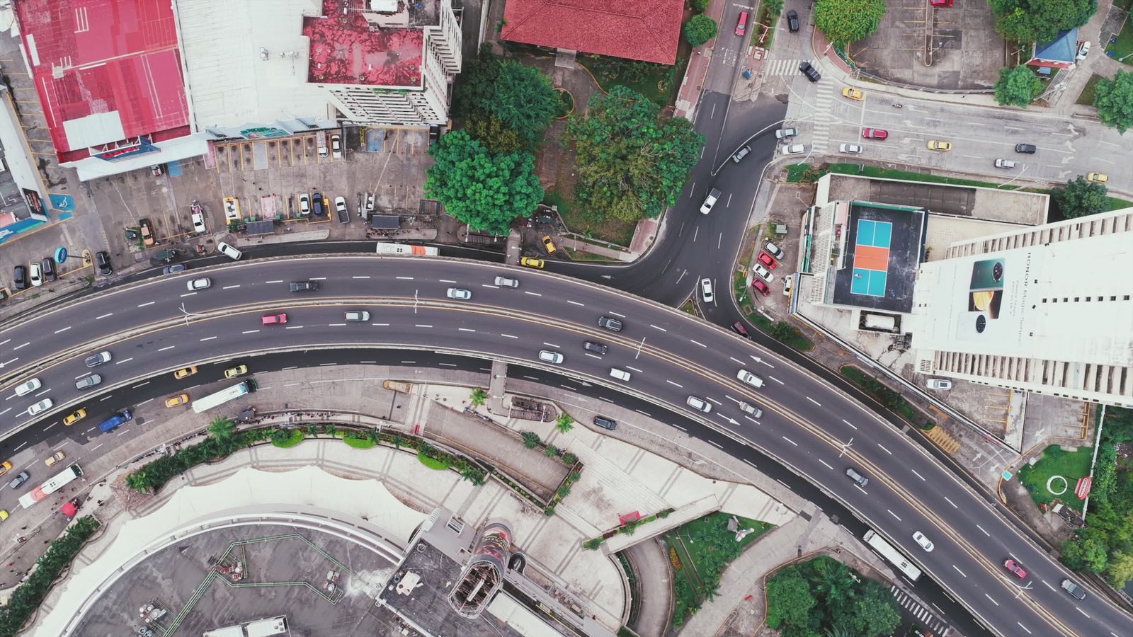 Drone Footage of a Road Networks Free Stock Video Footage, Royalty-Free ...