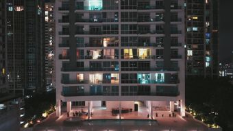 住宅灯光和建筑立面视频素材视频素材视频素材