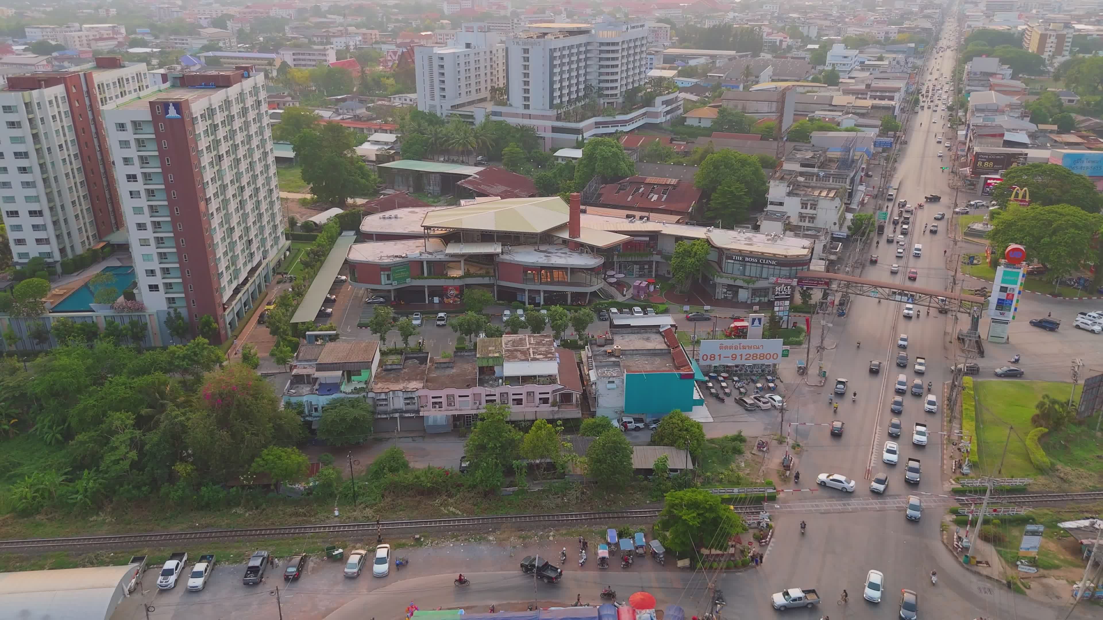 aerial view of udon thani cityscape in thailand 33871999