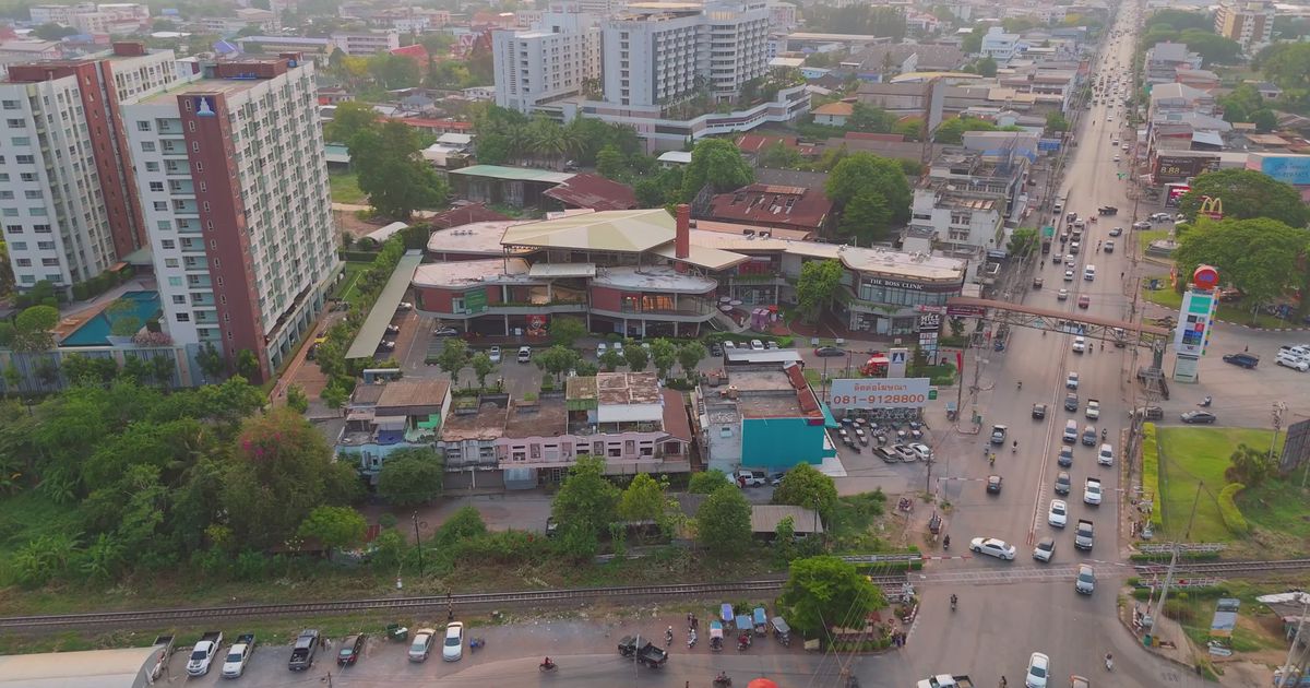 aerial view of udon thani cityscape in thailand 33871999