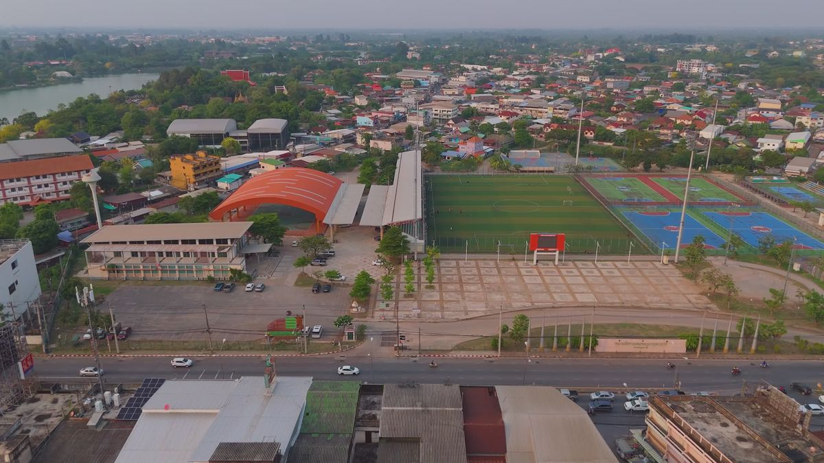 Aerial Footage of a Sports Complex Free Stock Video Footage, Royalty ...